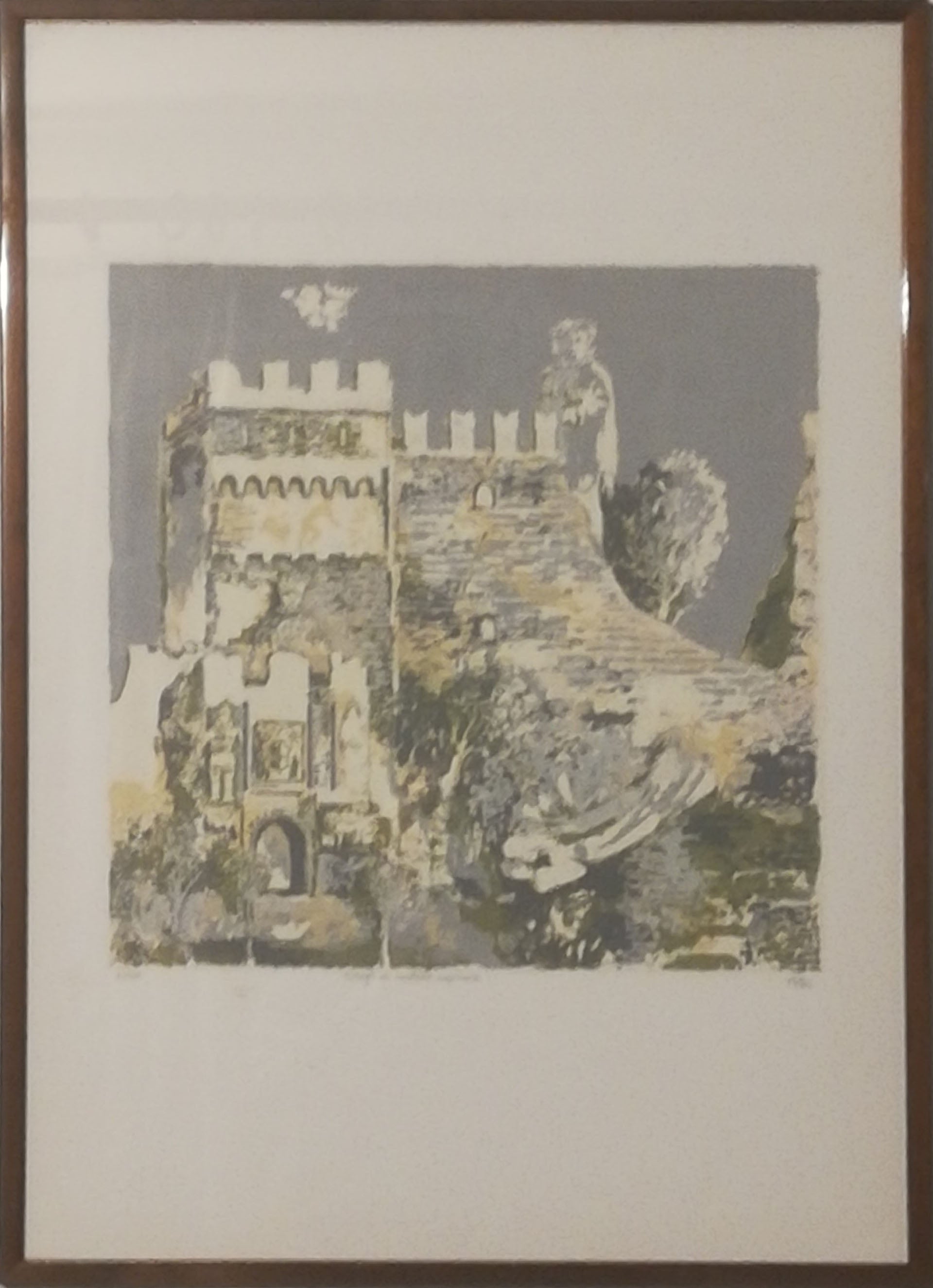 Mario De Poli - Marostica, cherry trees at the main castle