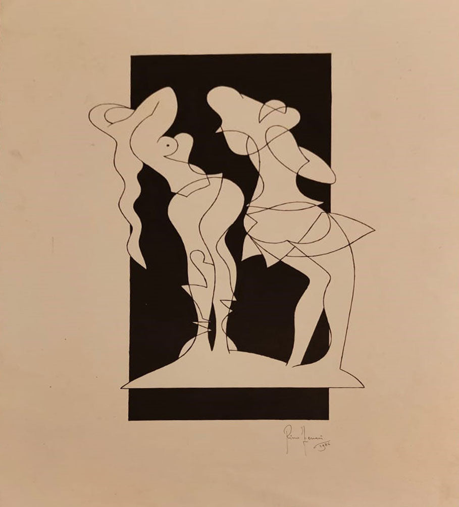Rino Ferrari - Senza titolo (figure femminili)