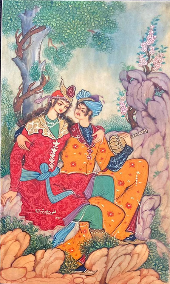 Artigianato indiano - Collezione di dipinti su avorio