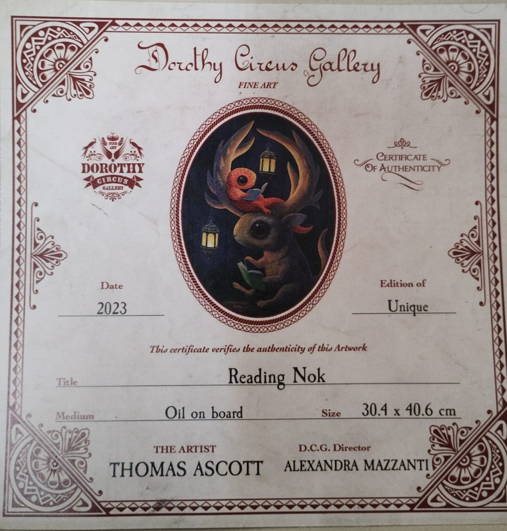 Reading Nok - Olio su tela - Thomas Ascott
