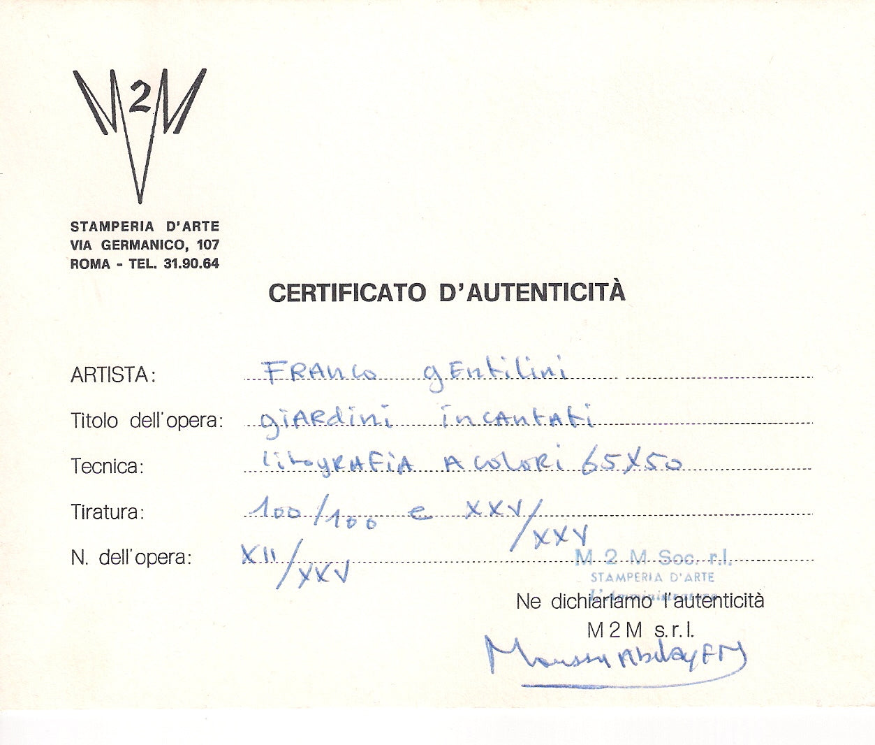 Franco Gentilini - Senza titolo