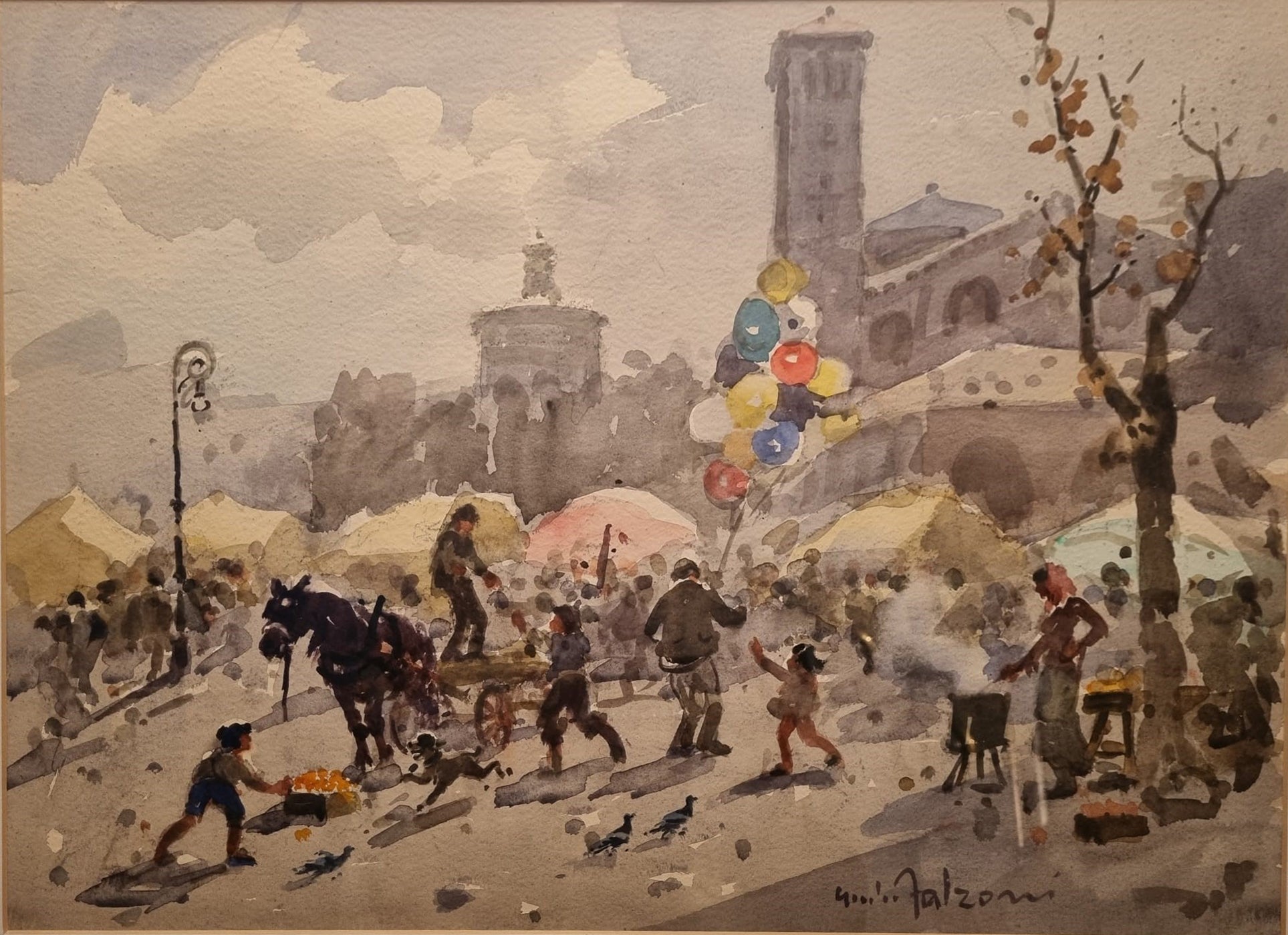 Giulio Falzoni - La fiesta de San Ambrosio