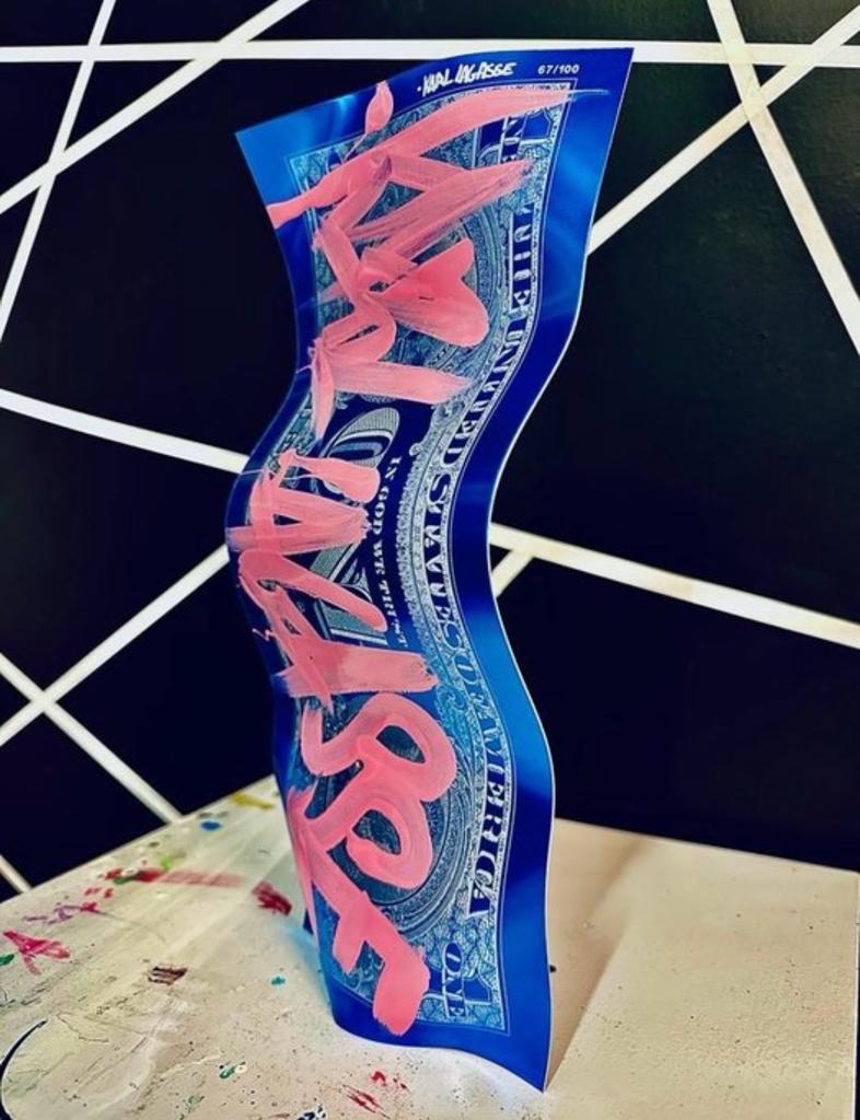 Karl Lagasse - New One Dollar Blue Pink KL