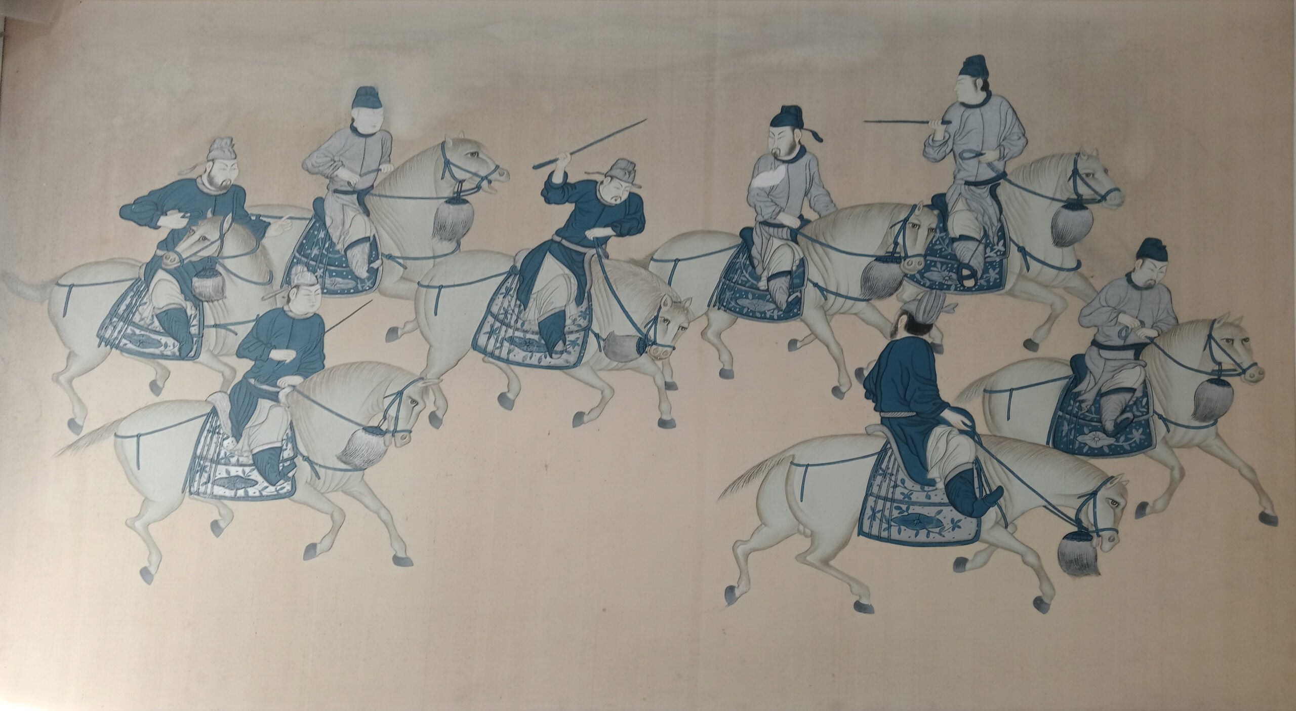 Unknown Author - Male Figures on Horses