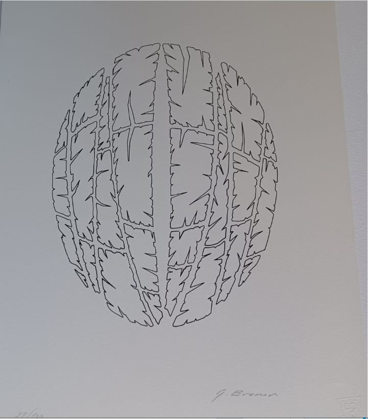 Senza titolo ovale, grafica d’arte di Giorgio Brunori