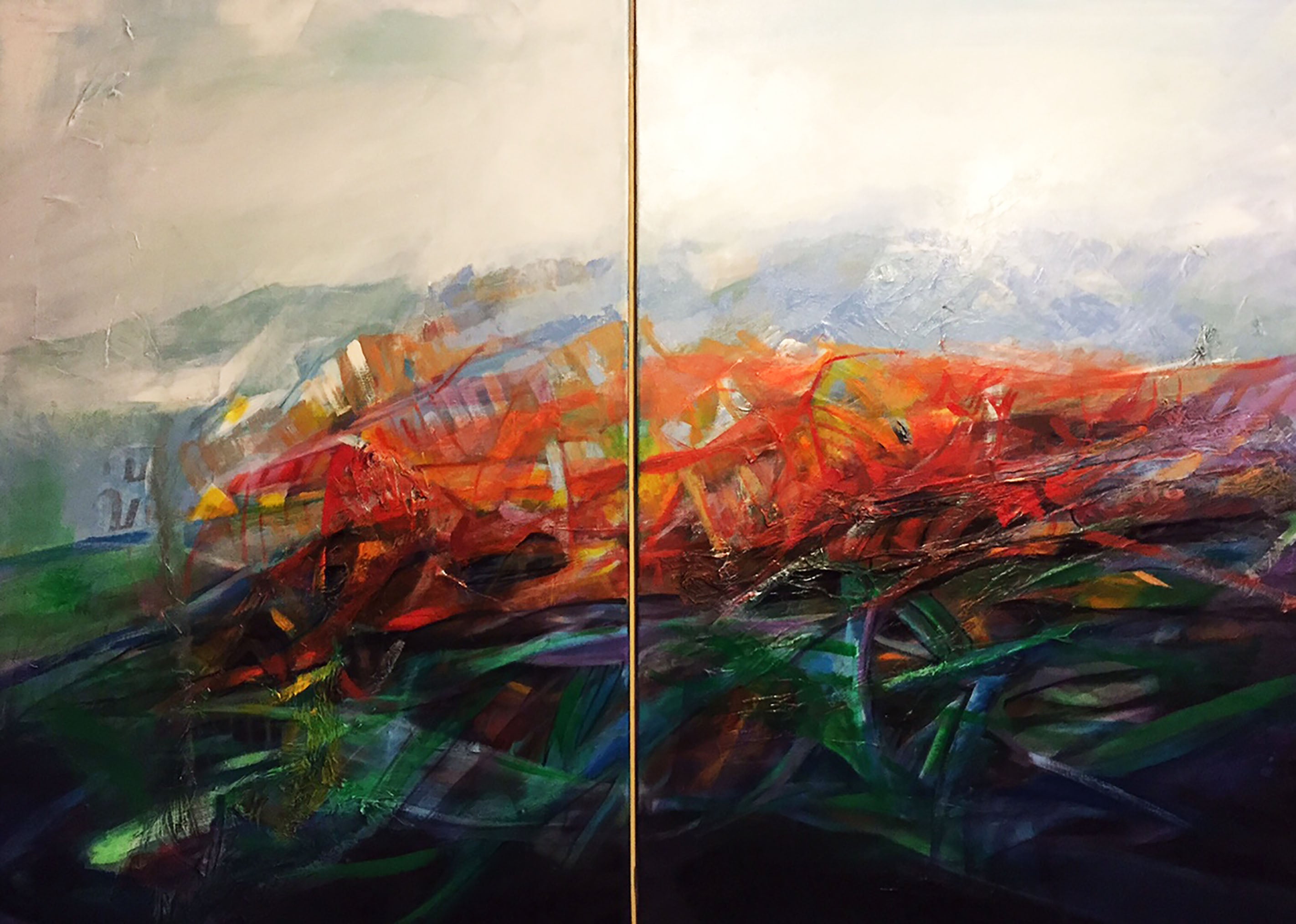 Franco Margari - Deep Horizon - diptych