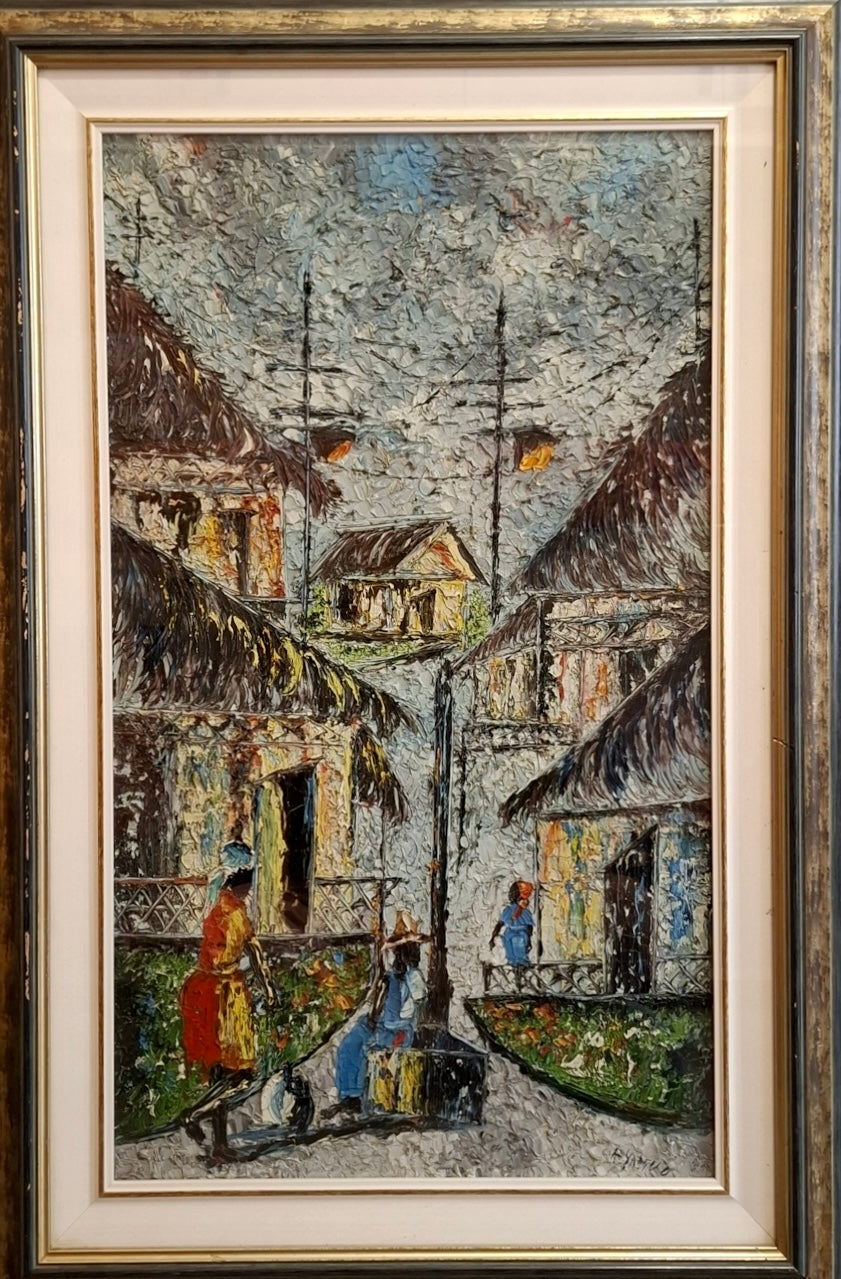 Autore ignoto - Senza titolo (vista sul paese)