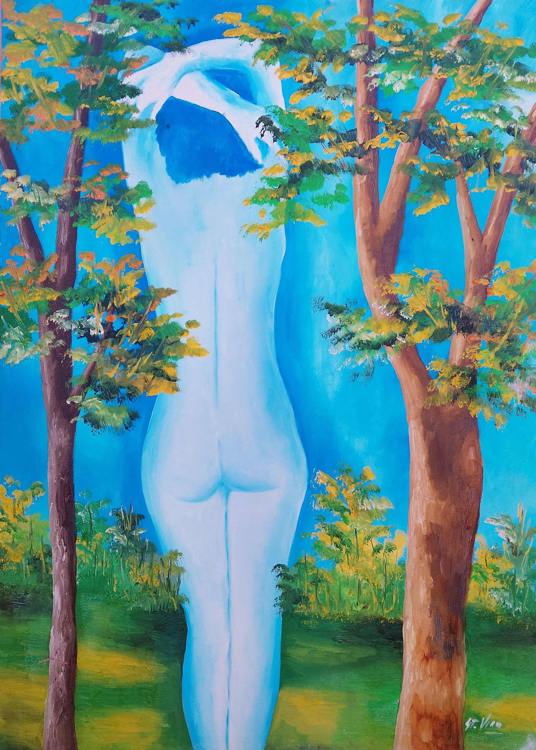 Gianfrancesco Vian (attributed to) - Untitled (Nude in the Woods)