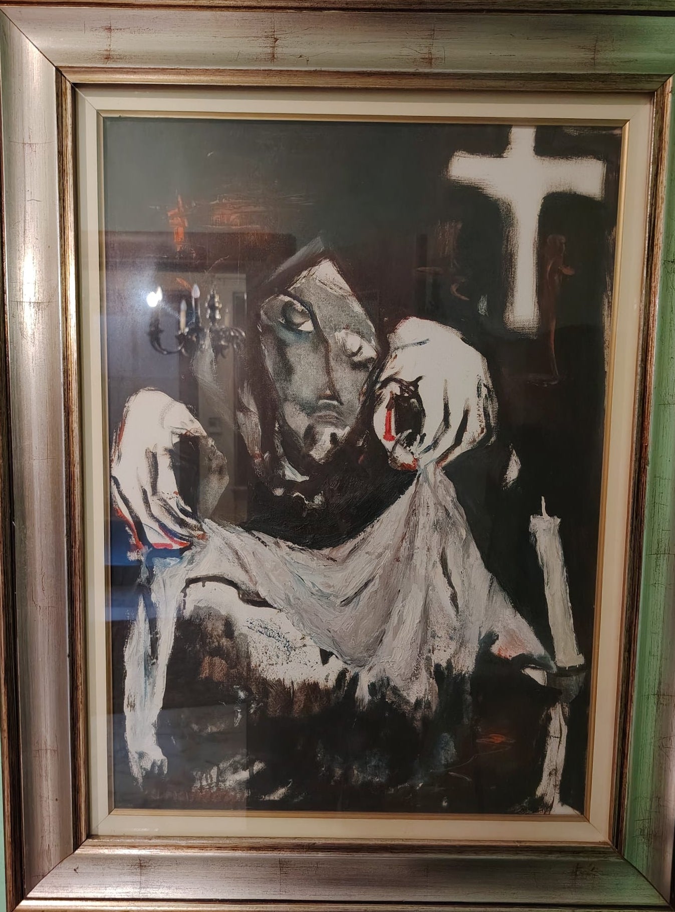 Senza titolo (morte del figlio) – Olio su tela – Antonio Manzoni