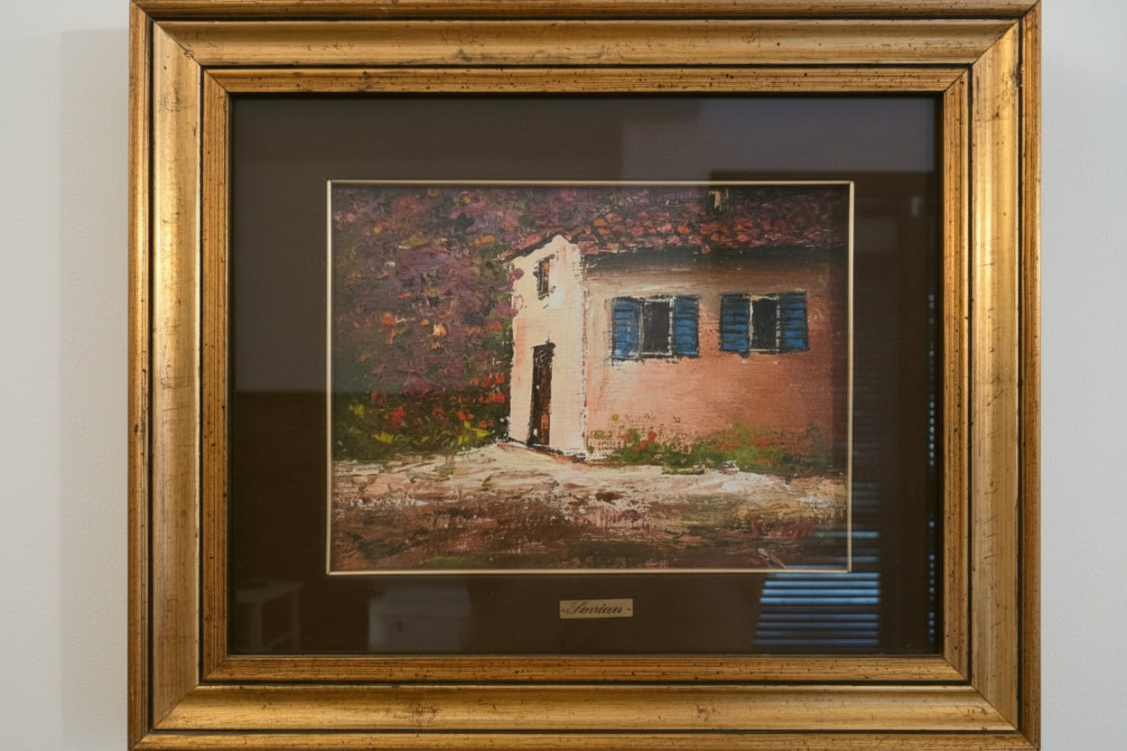 Senza titolo (casa) – Olio su tela – Savian (Saverio Ianchello)
