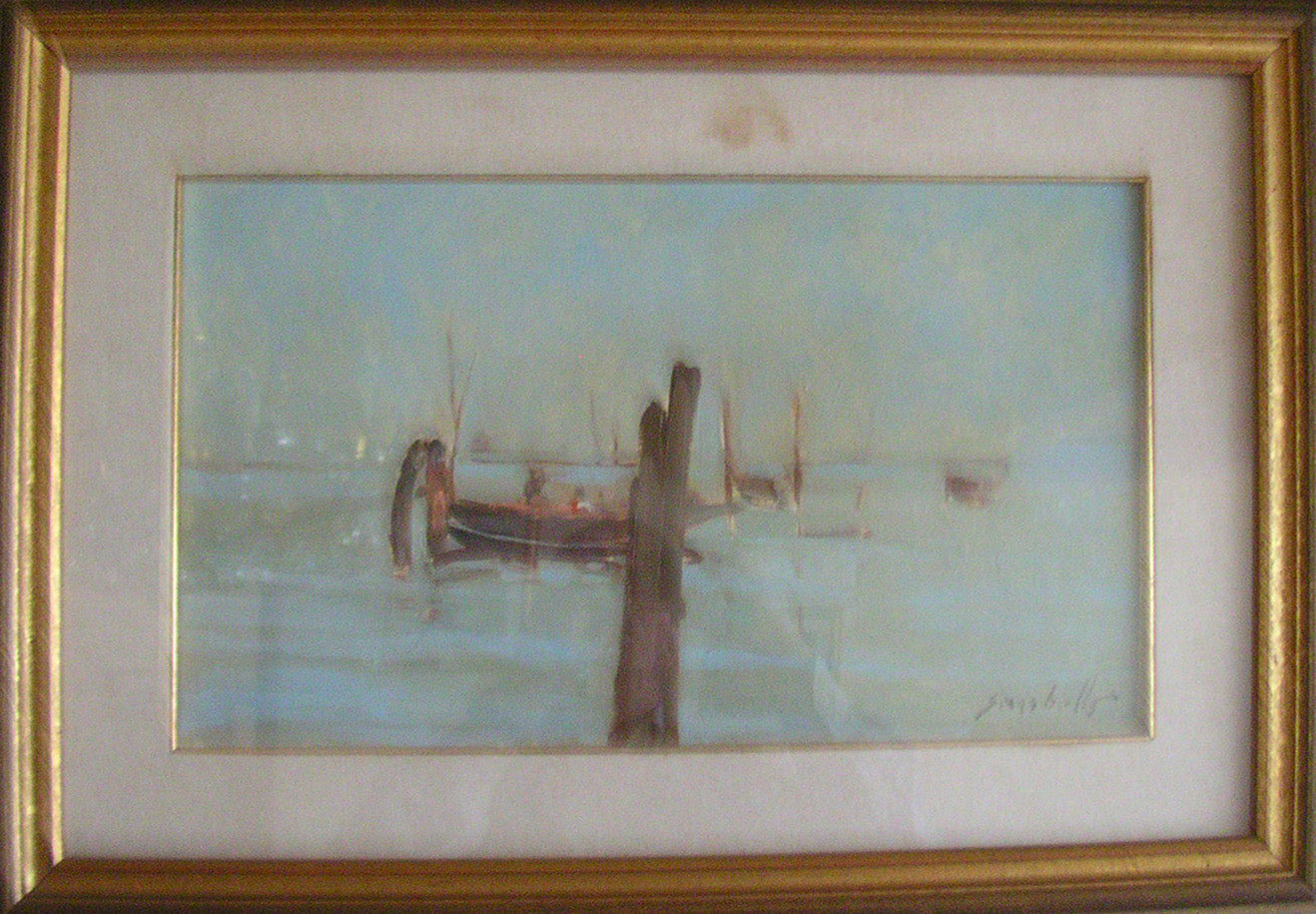 Vittorio Scarabello - Nebbia in laguna