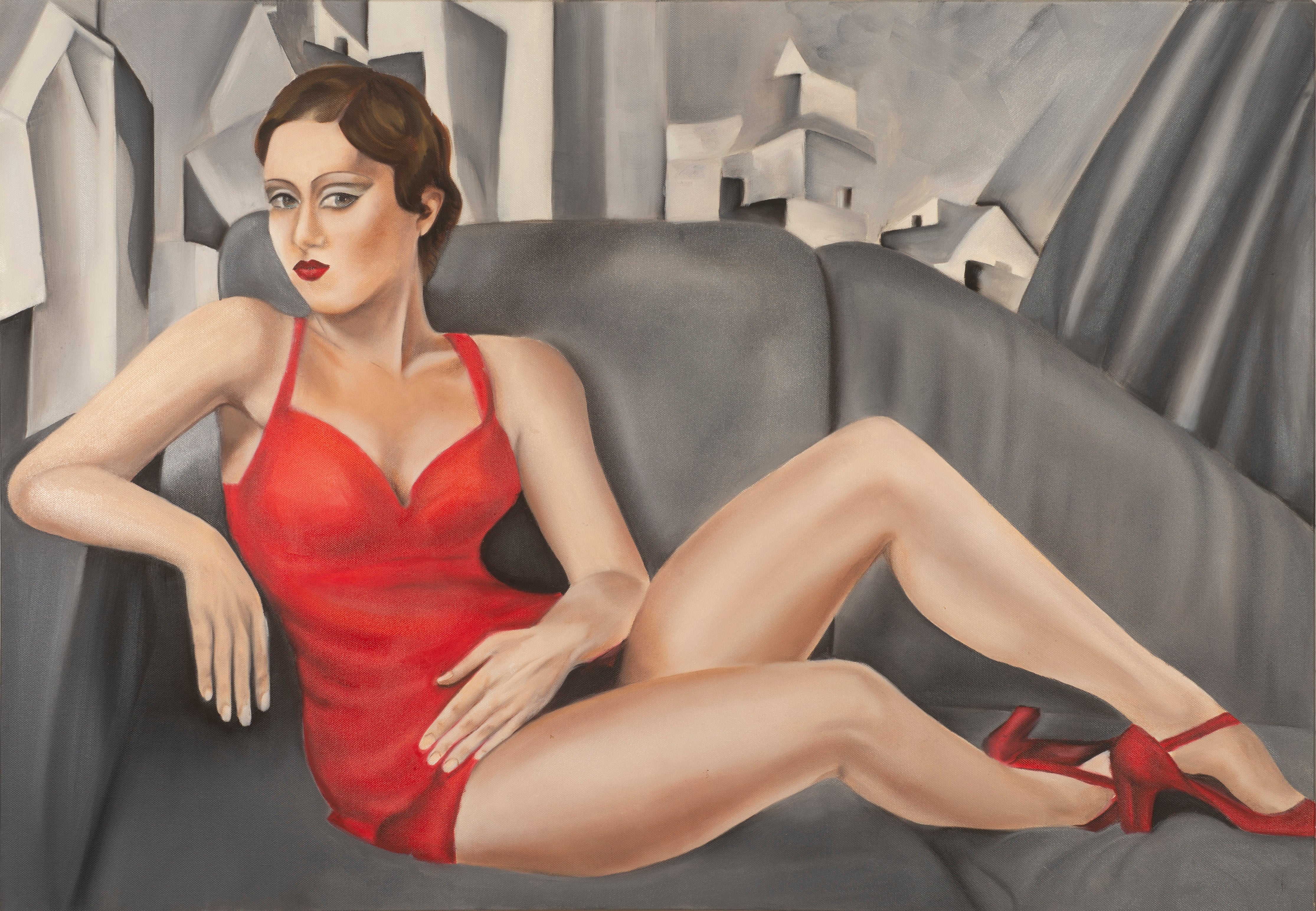 Lucia Battagliola - Donna sul divano