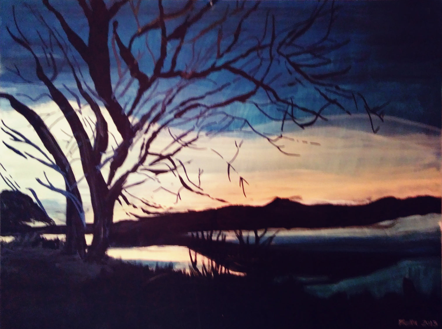 Elvia Roggero - Árbol azul