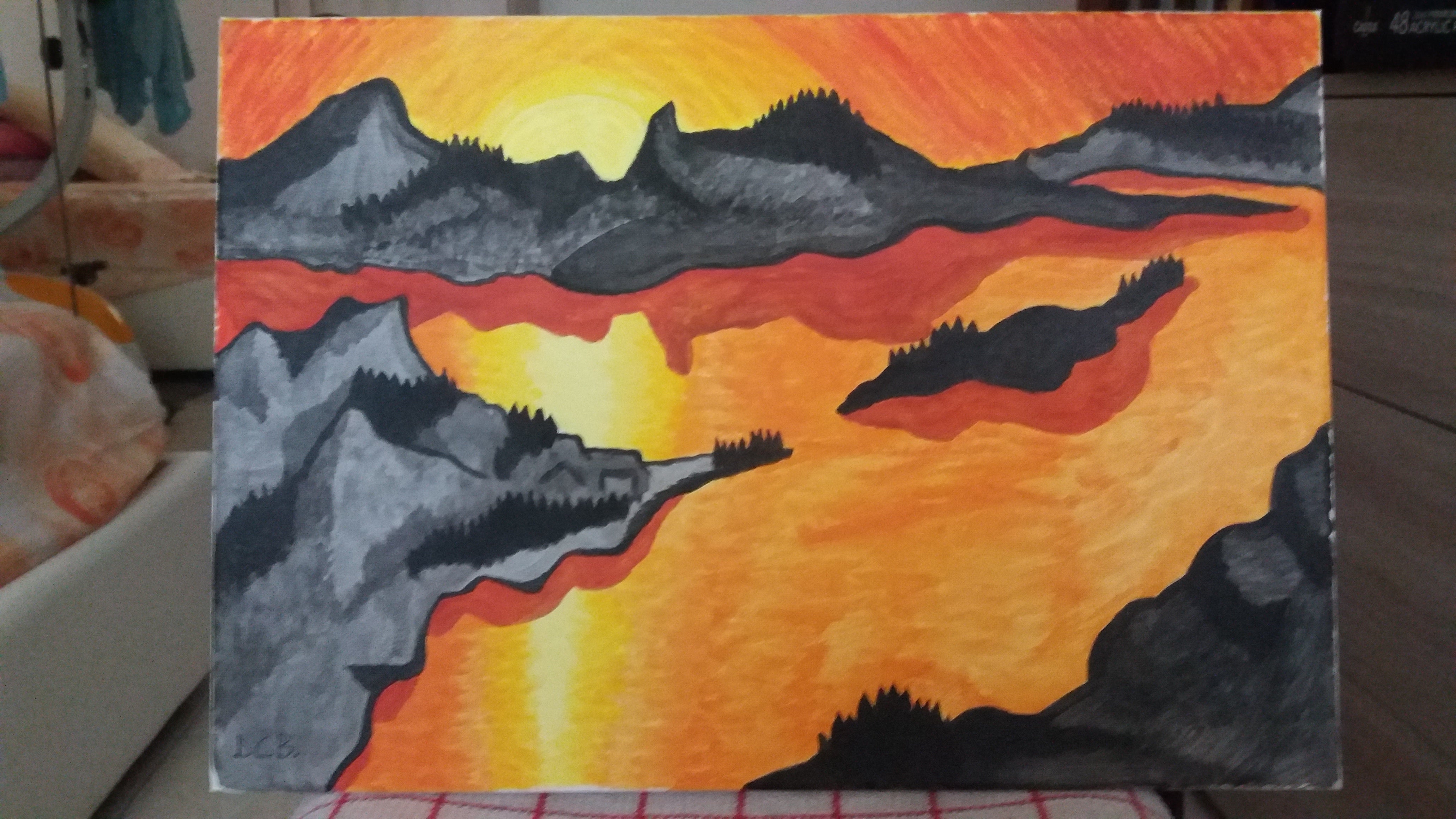 Sunset at the lake