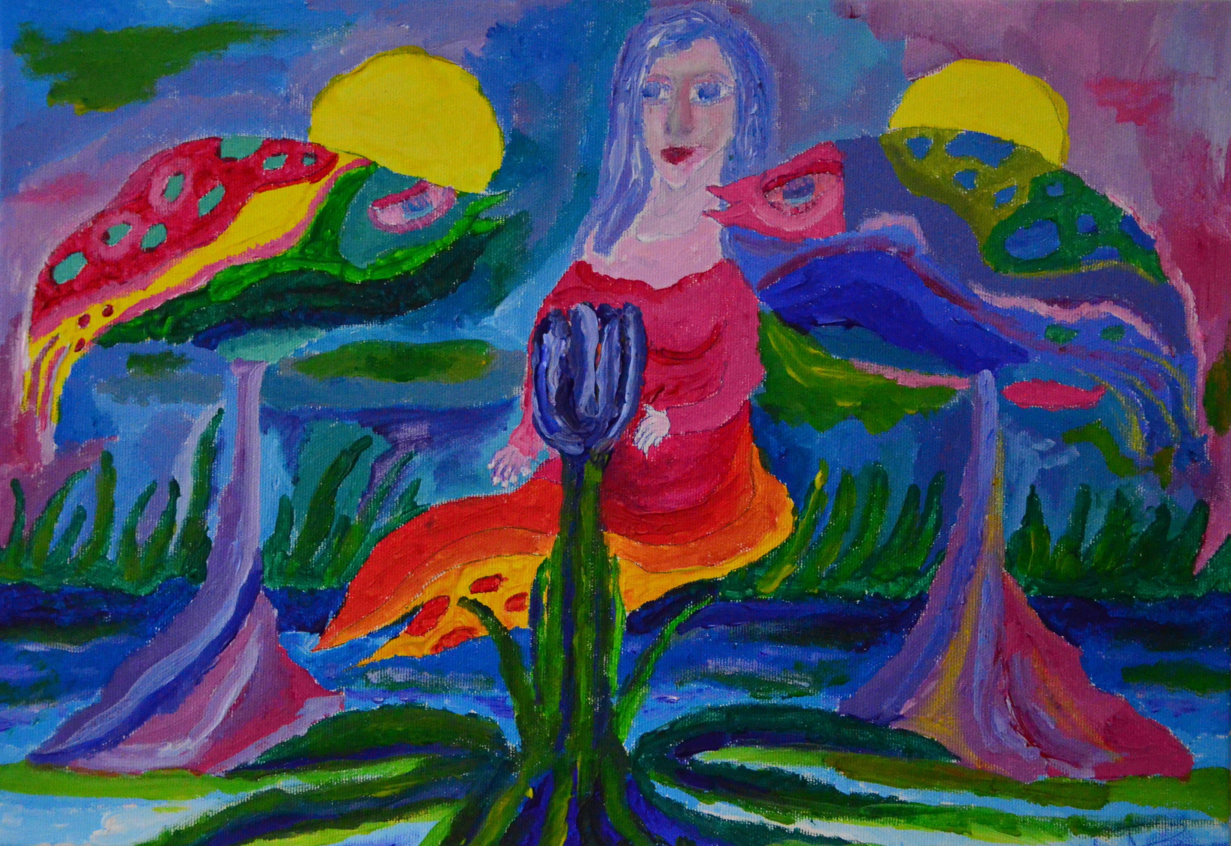 Paolo Pellegrino - La sirena acunada por peces astrales