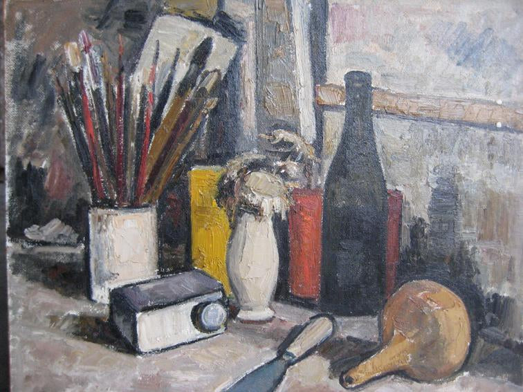 Carlo Riccardi - Composizione con pennelli