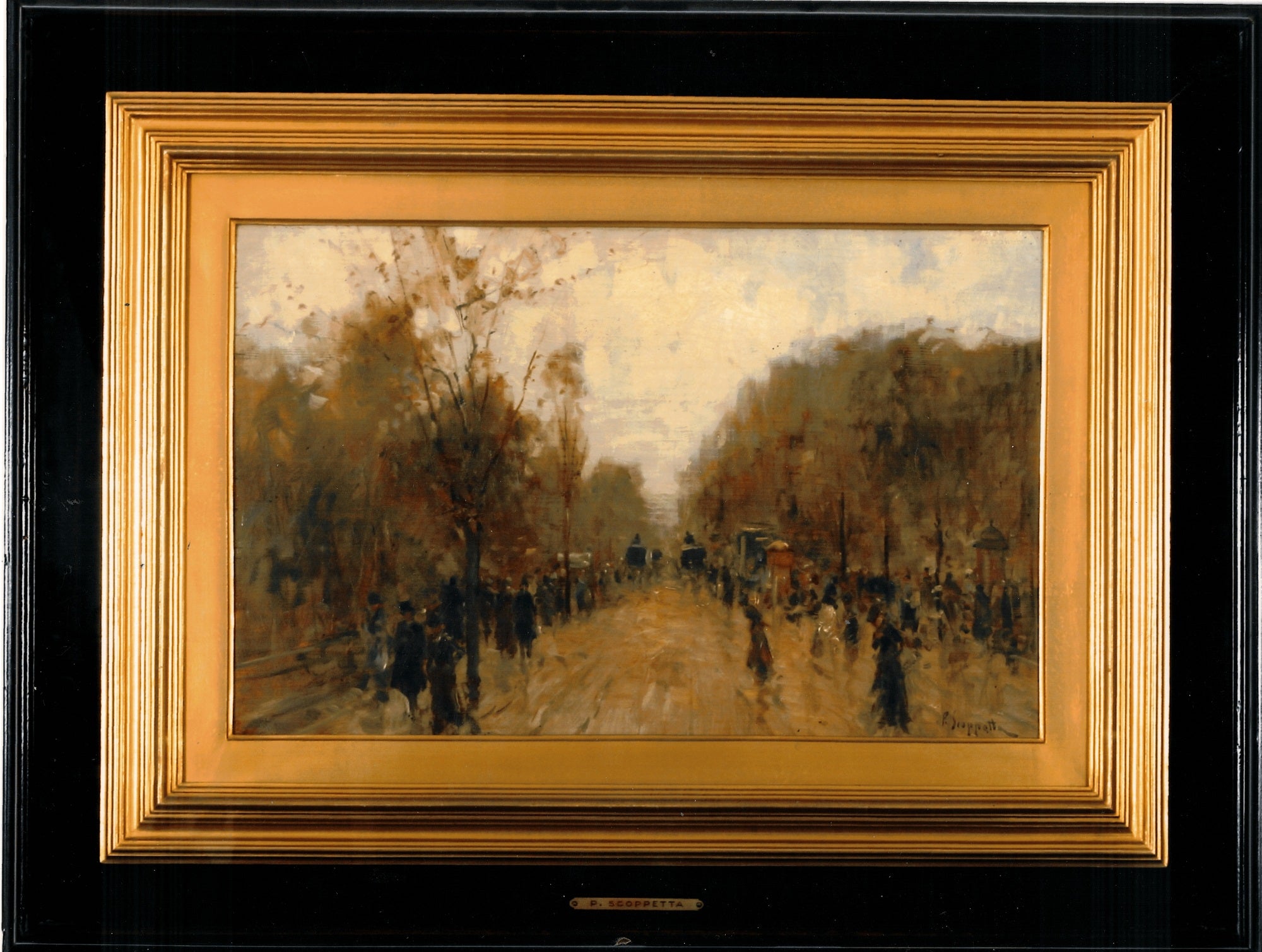 Pietro Scoppetta - Rue de boulogne la belle epoque