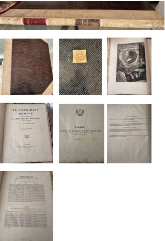 Antigüedades romanas - Giambattista Piranesi/Firmin Didot Brothers Libraj (4 volúmenes)