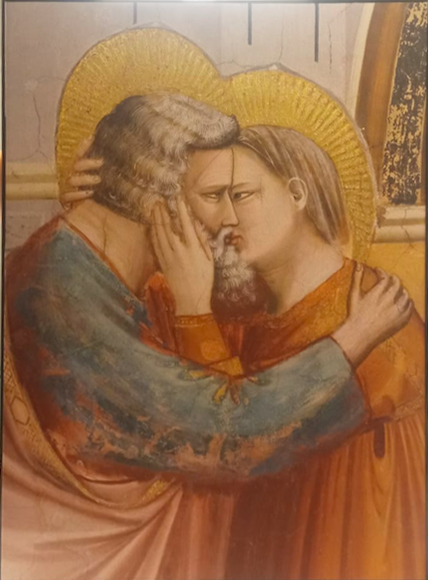 "From Giotto" - Kiss between Joachim and Anna - Utet