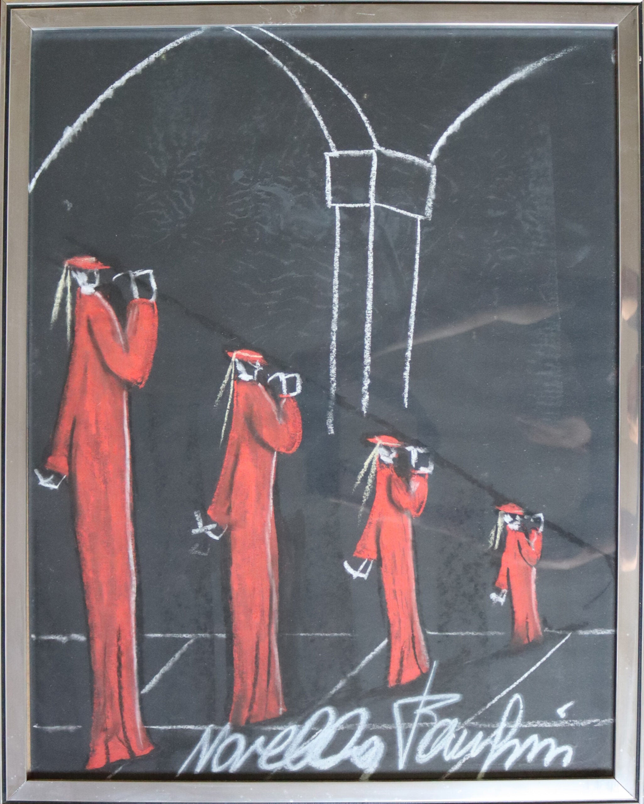 Novella Parigini - Senza titolo (Figure in rosso)