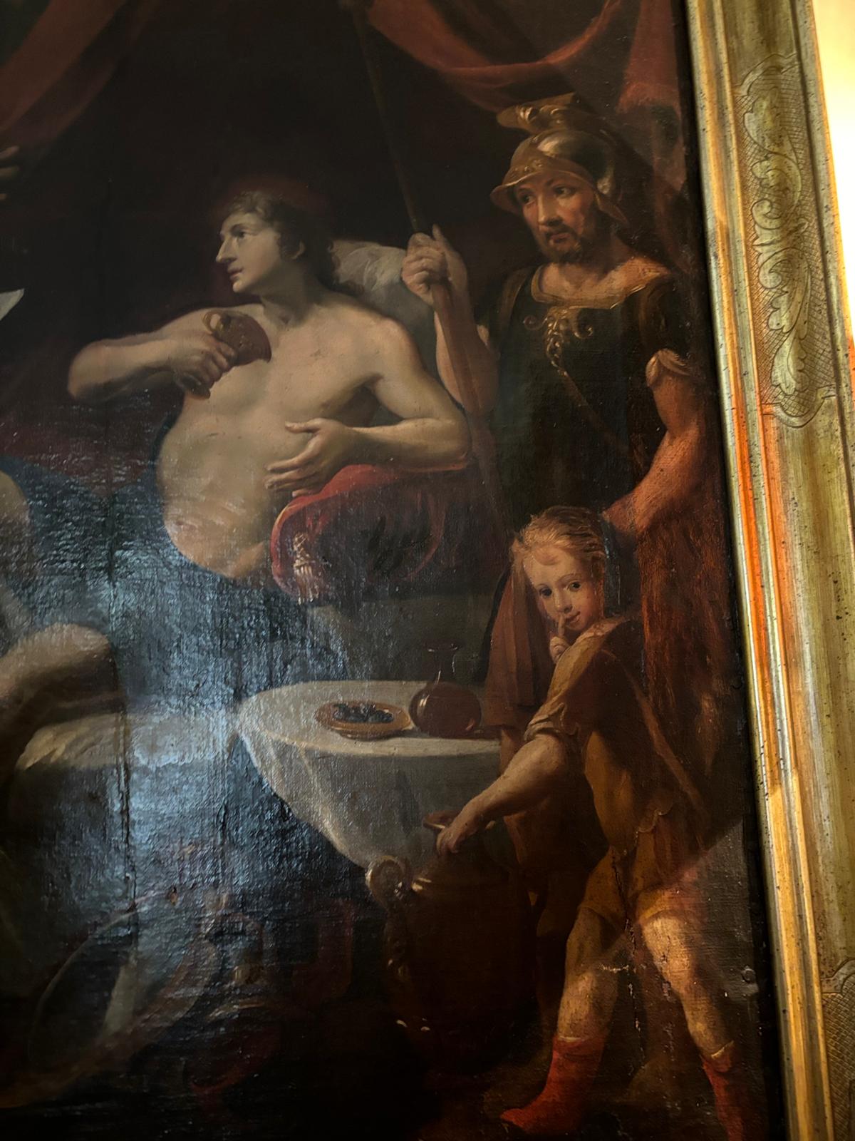 Atribuido al taller de Giovanni Lanfranco - Alejandro Magno y el médico Felipe