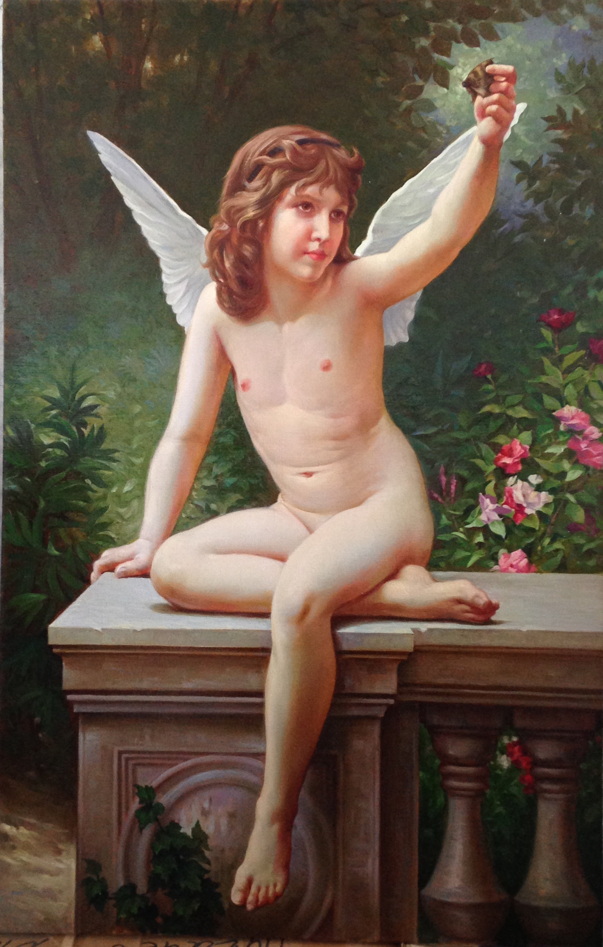 Menshov Anatoly - Bouguereau - Amour A L'affût - 1890