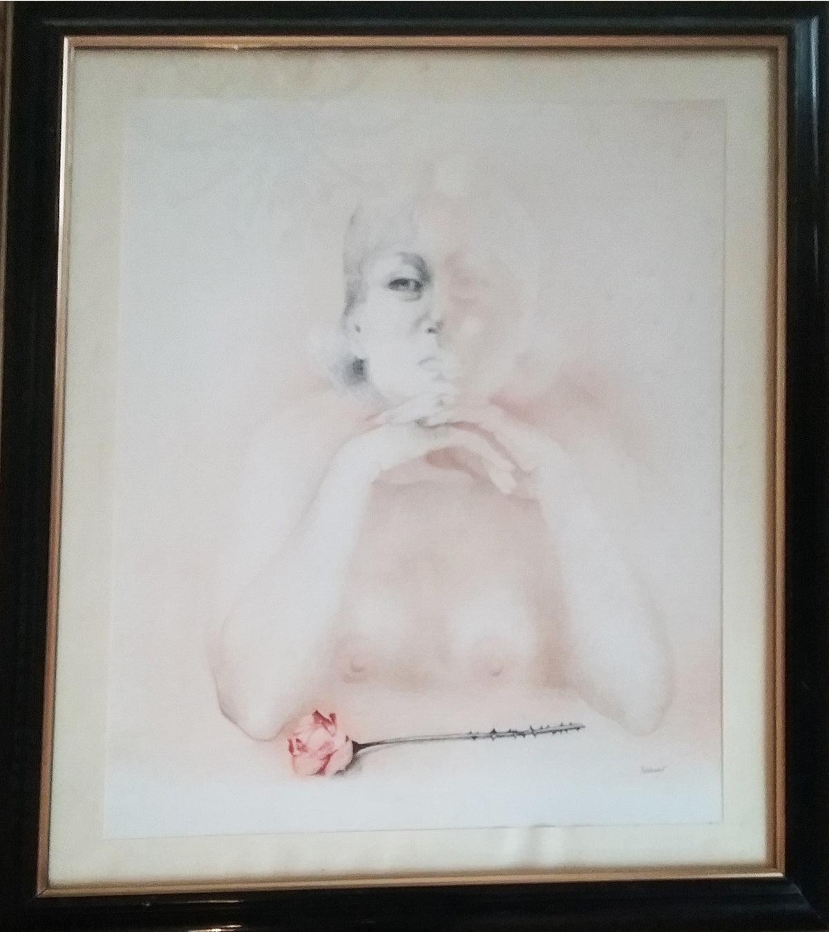 Giacomo Porzano - Figura con rosa
