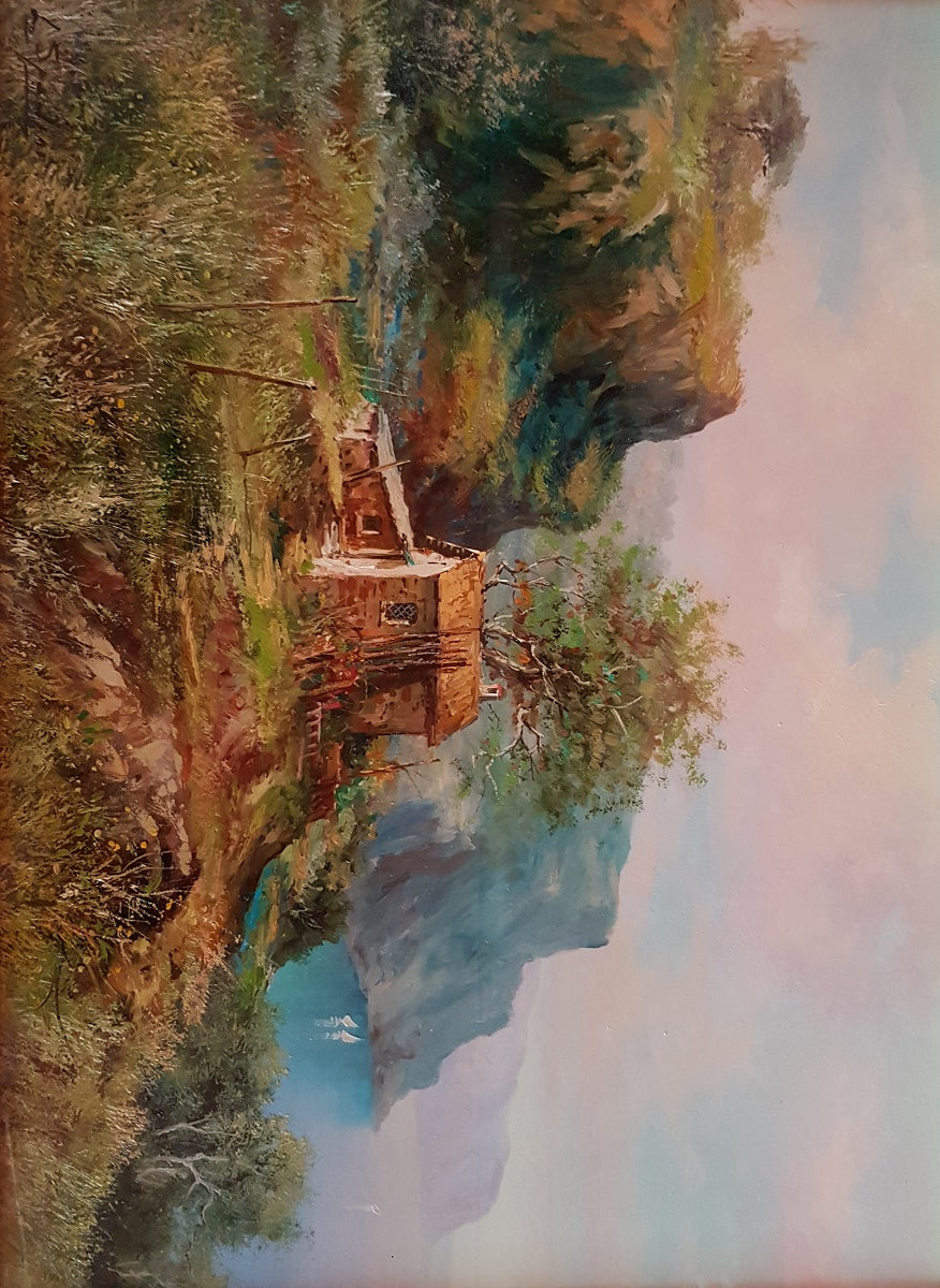 Luigi Spadini - Paisaje de Liguria