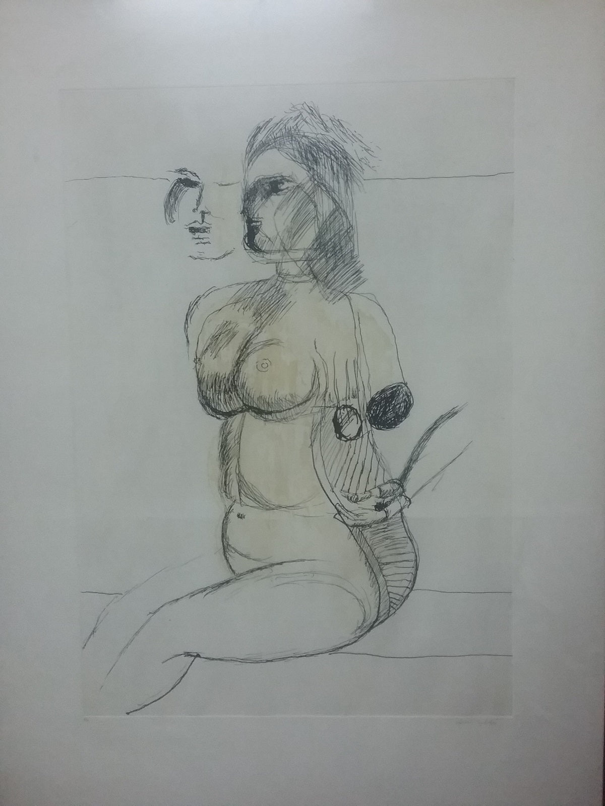 Bruno Cassinari - Desnudo