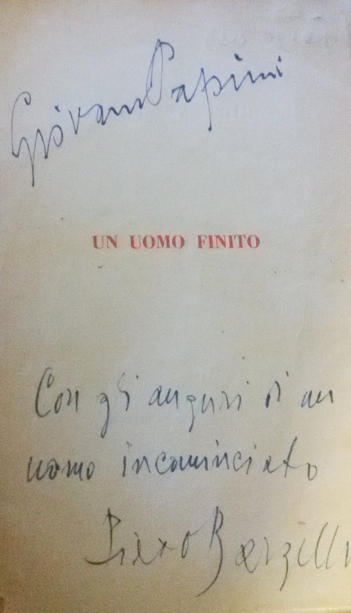 Papini - A finished man and Marinetti - The Gods are coming, D'Annunzio rests