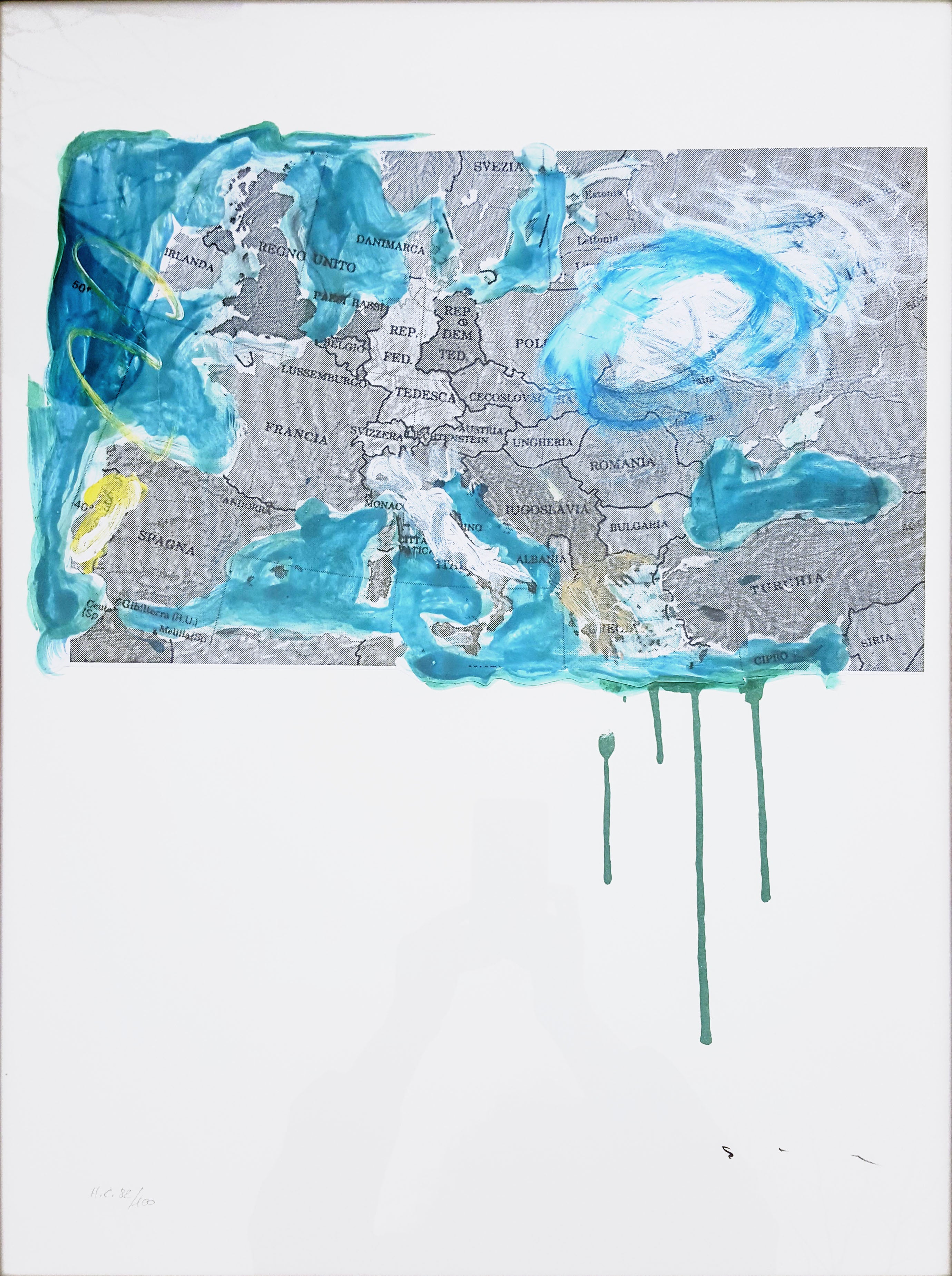 Mario Schifano - Mapa del mundo