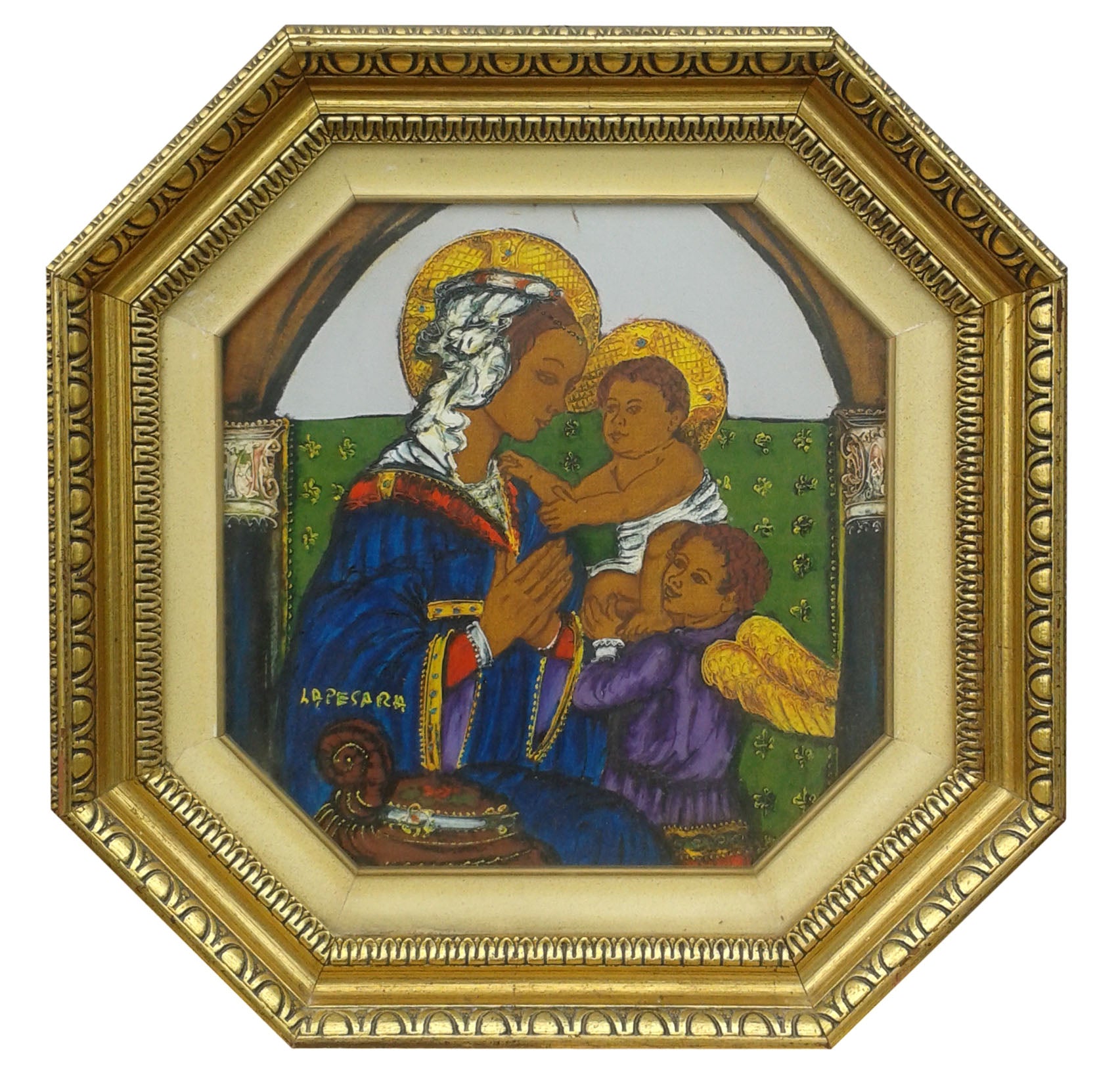 Lapesara - Madonna con bambino e angelo