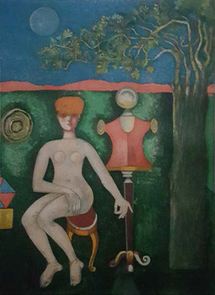 Franco Gentilini - Desnudo con maniquí