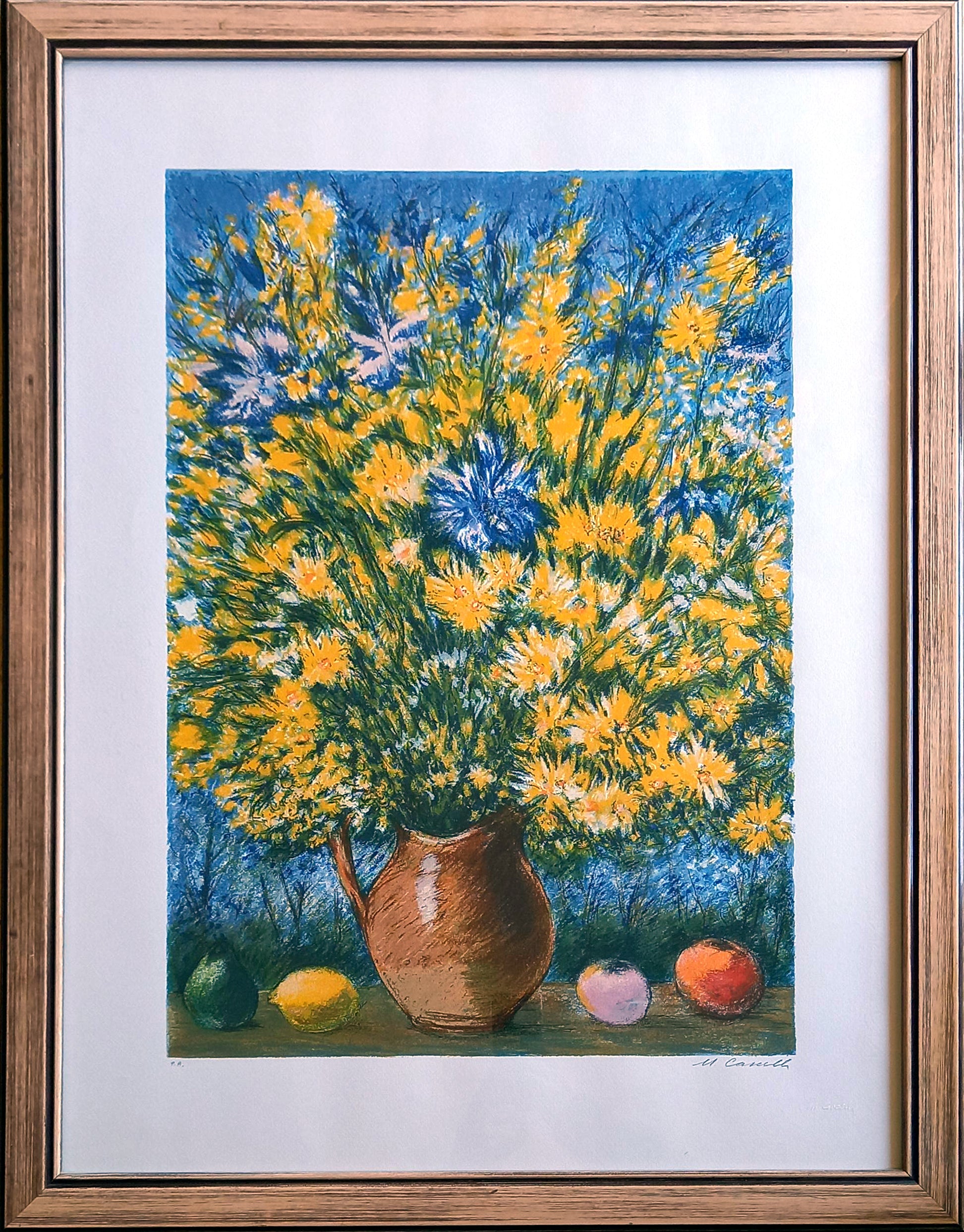 Michele Cascella - Jarrón de flores