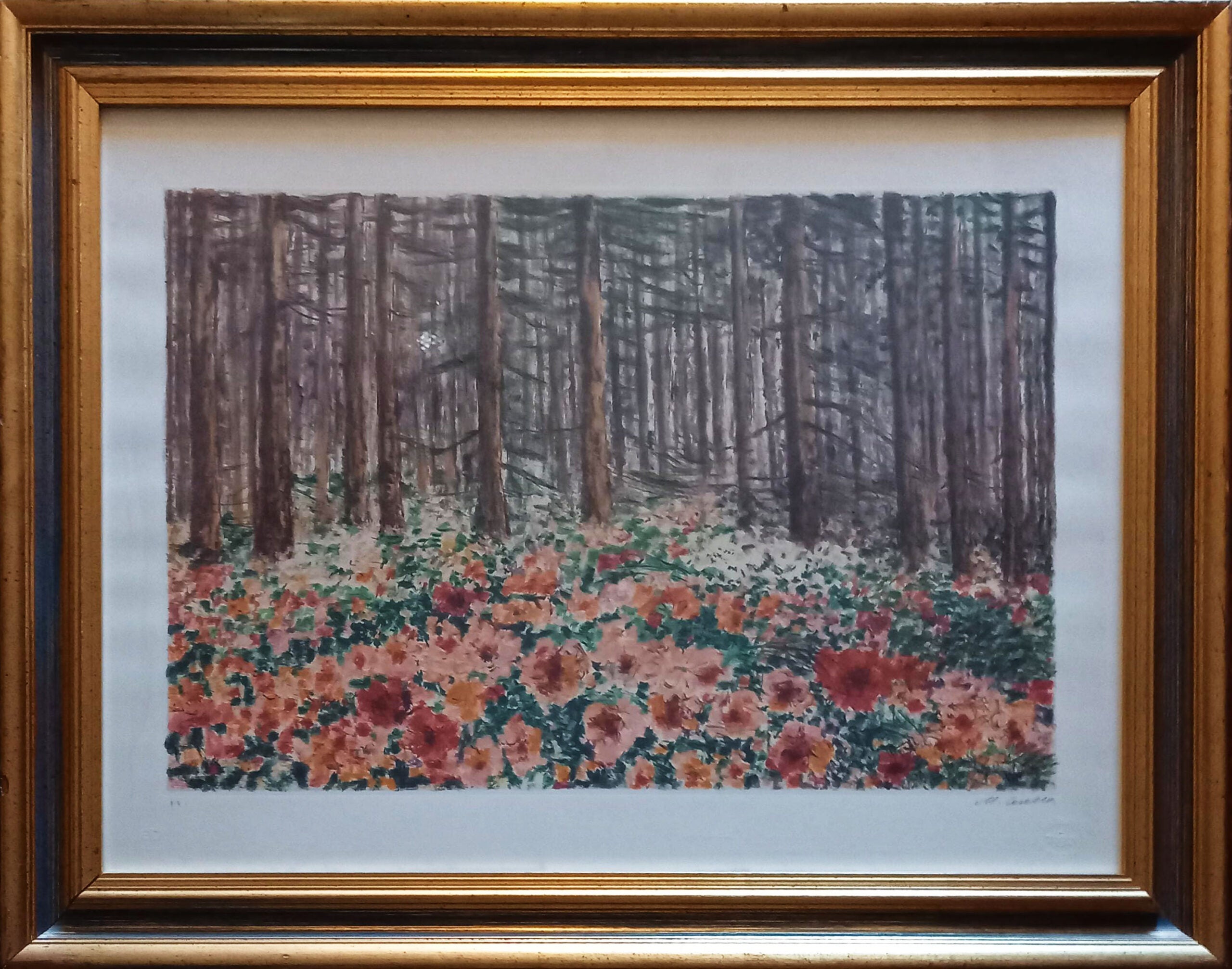 Michele Cascella - Bosque florido