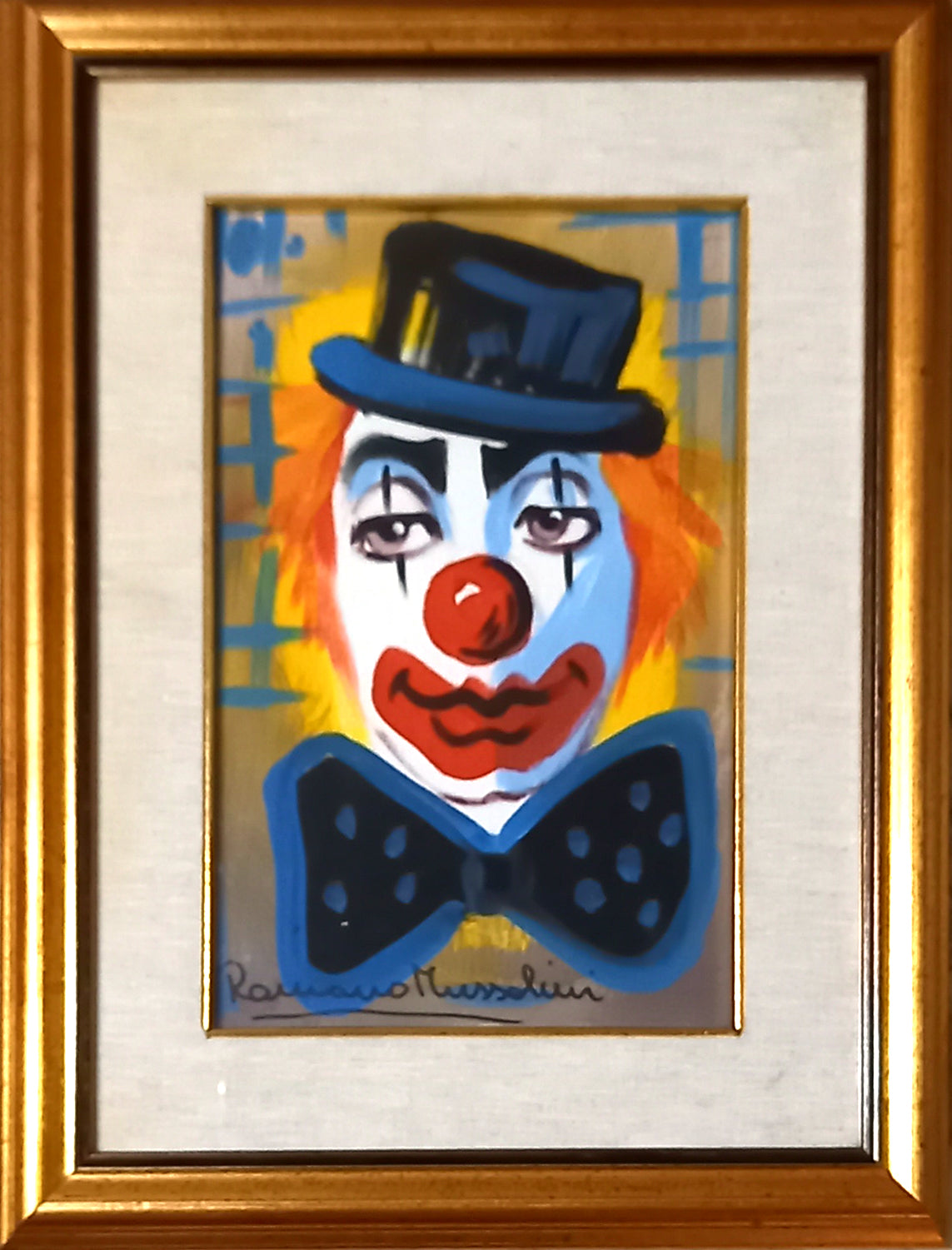Romano Mussolini - Clown with bowler hat