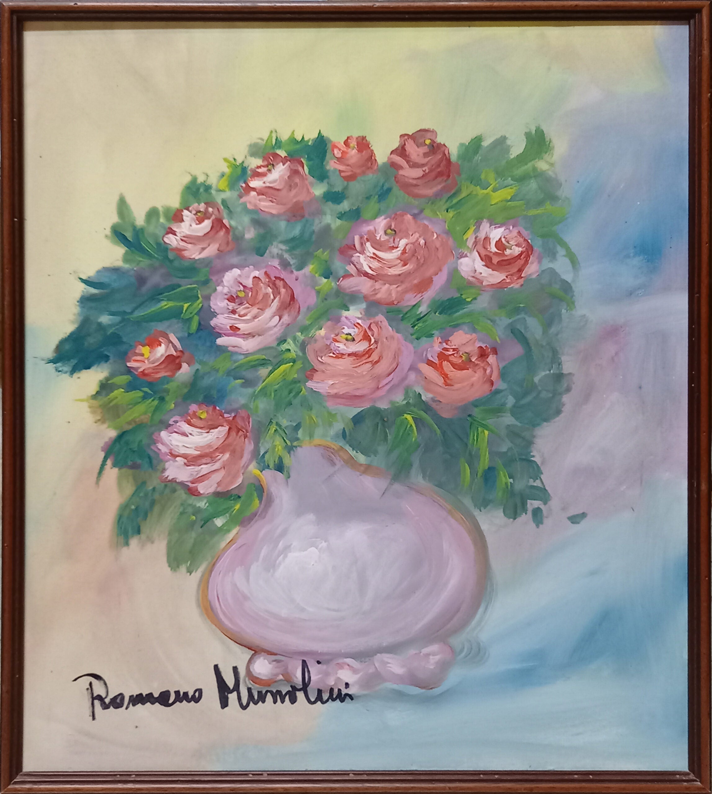 Romano Mussolini - Jarrón de flores