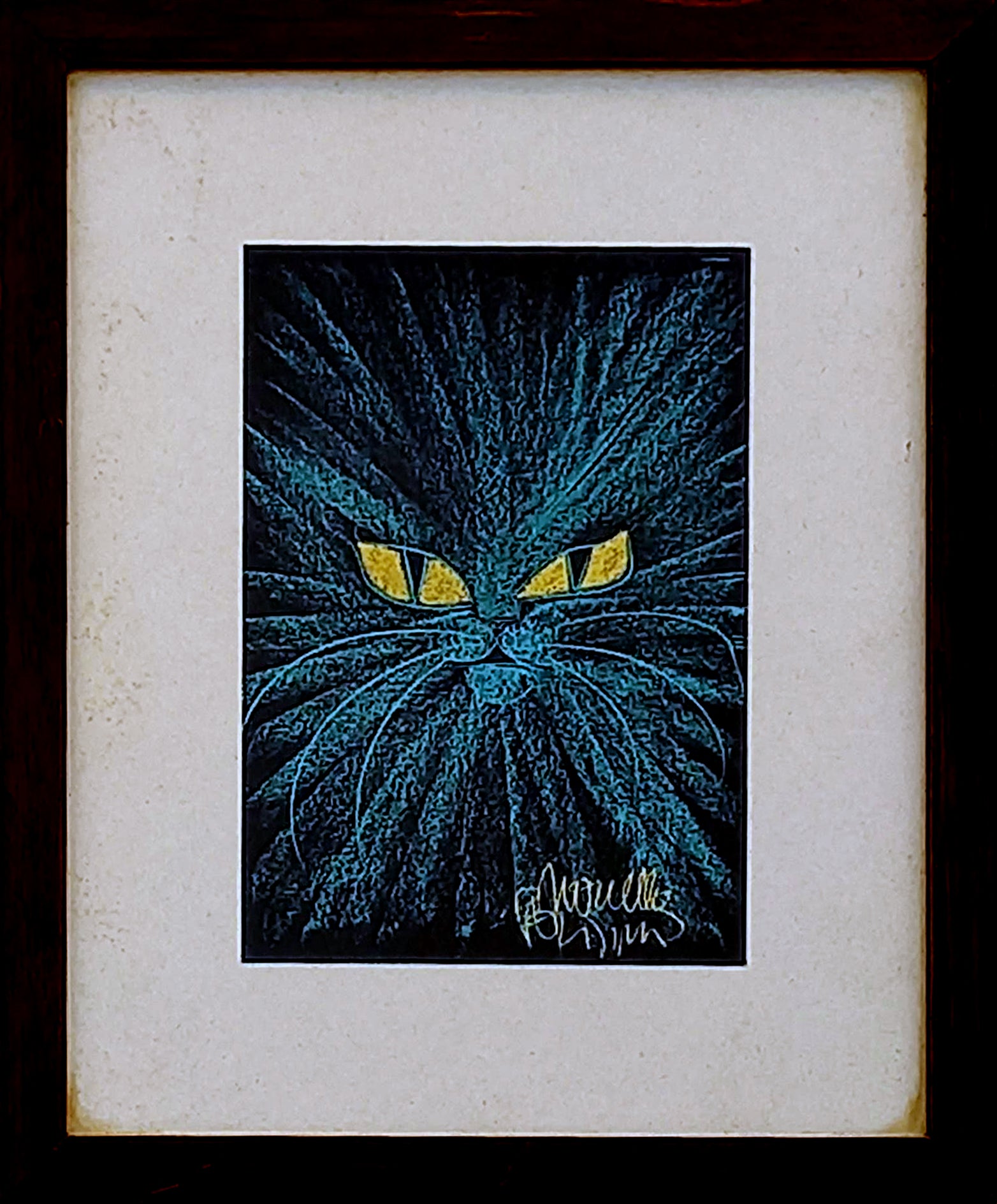 Novella Parigini - Viso di donna con gatto - Gatto