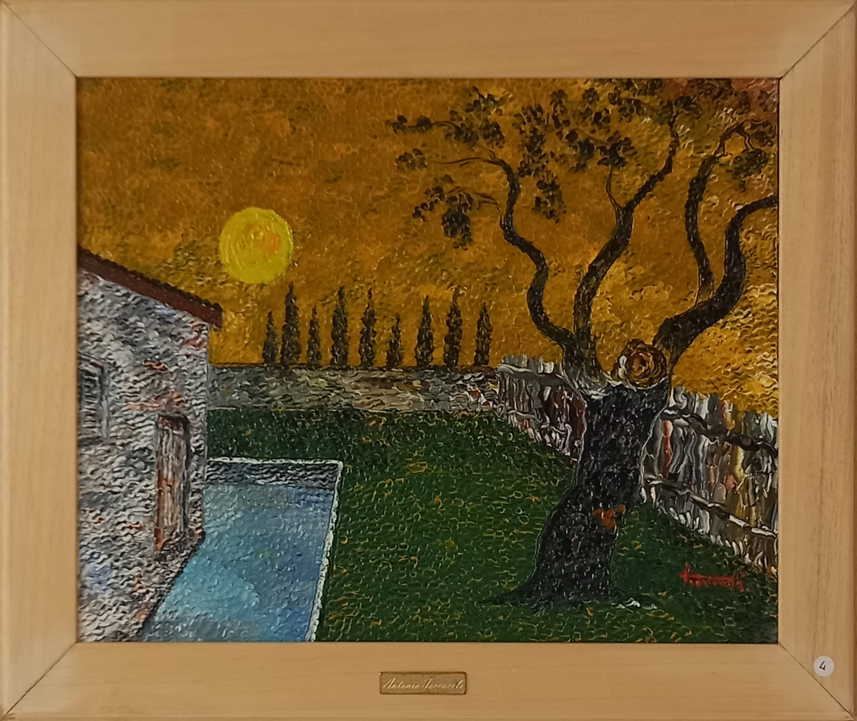Antonio Toccaceli - Angolo con ulivo e sole