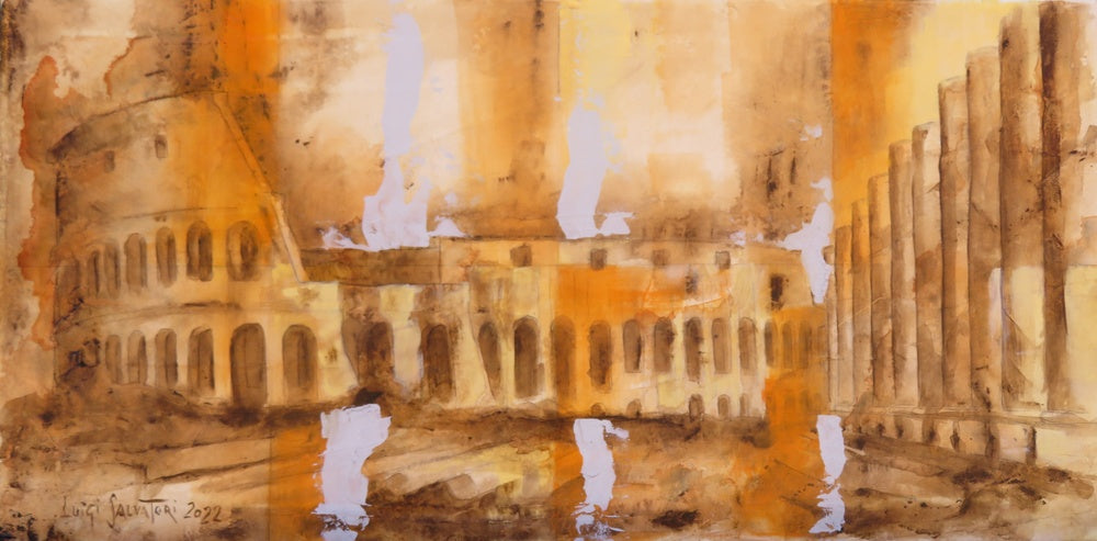 The remains of the Temple of Venus on the Colosseum