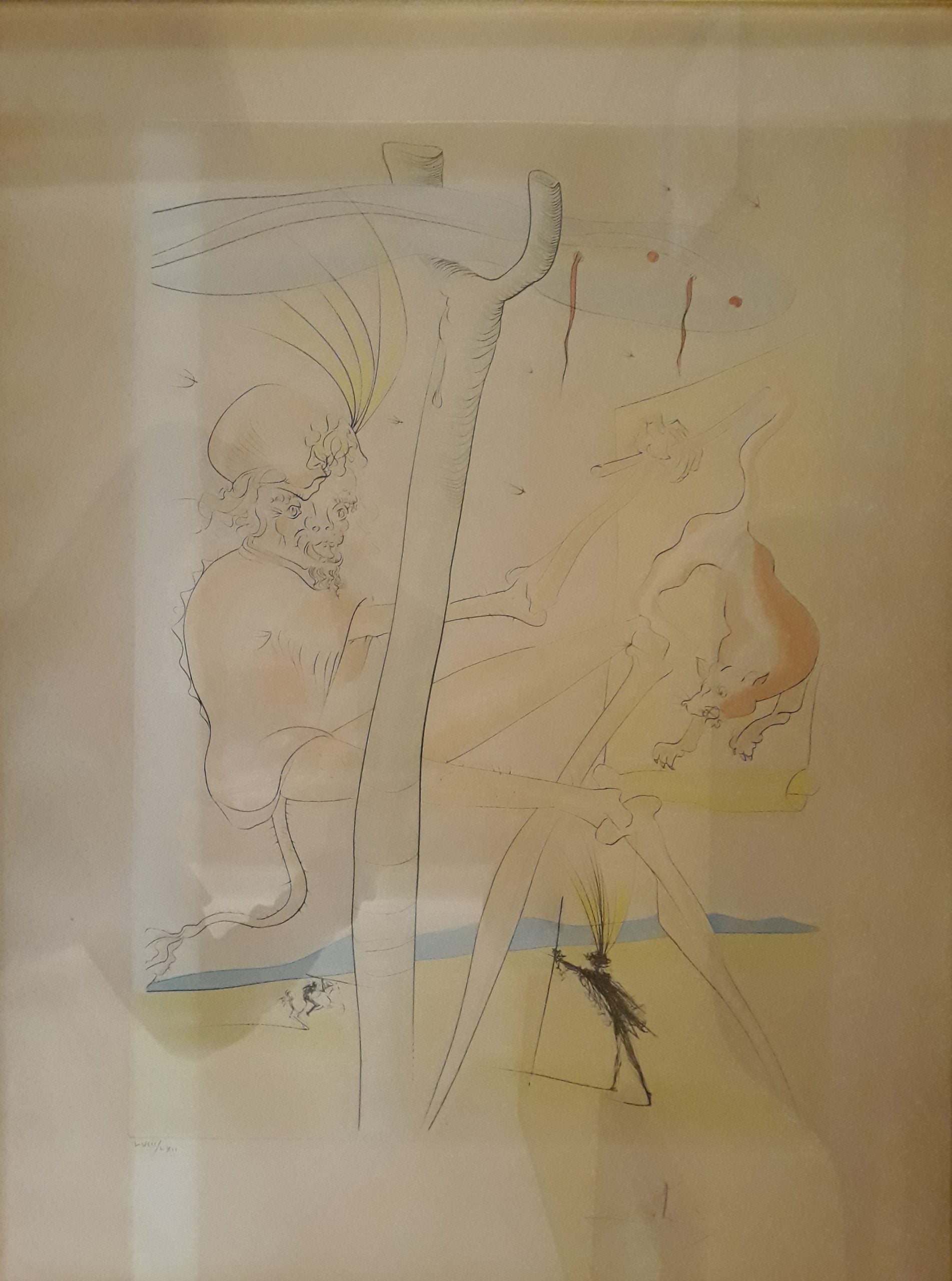 Salvador Dali - Le singe et le leopard