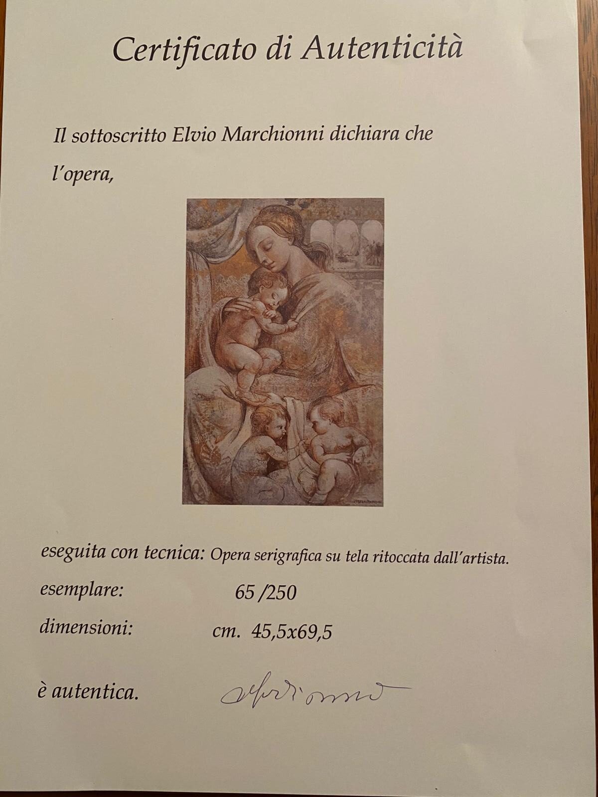 Elvio Marchionni - La maternidad