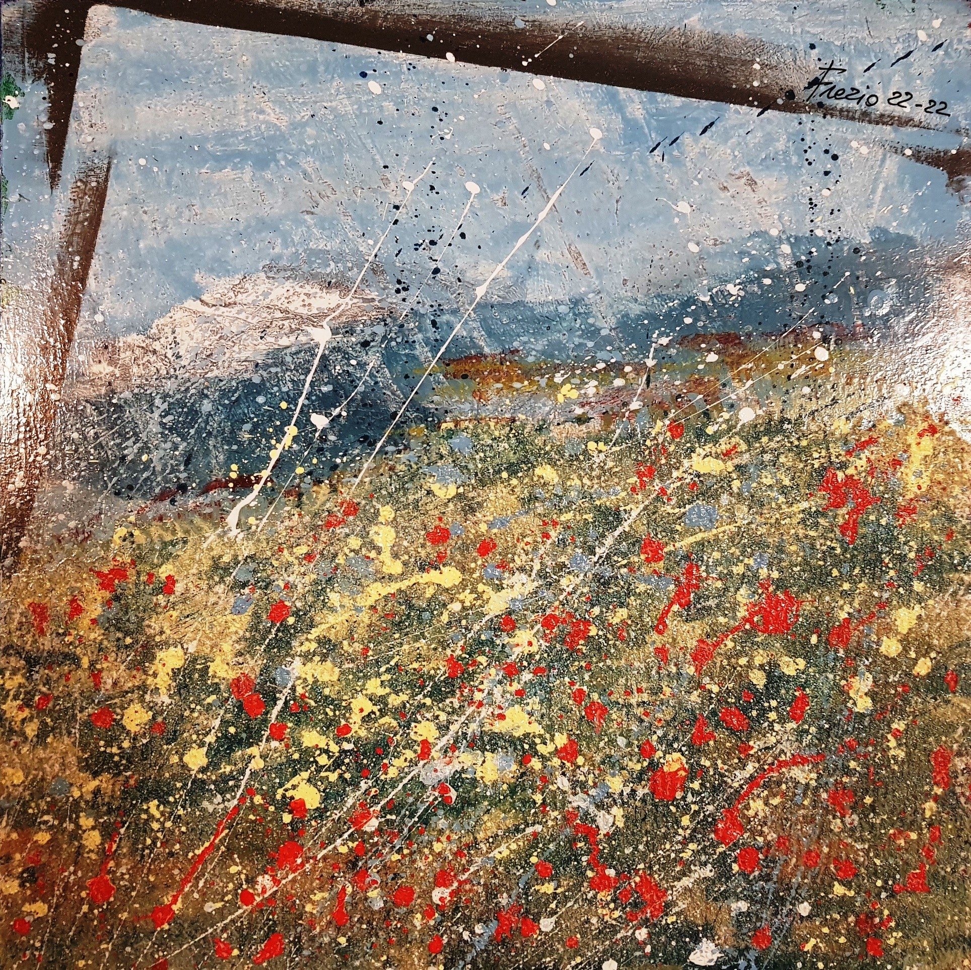 poppies from the window