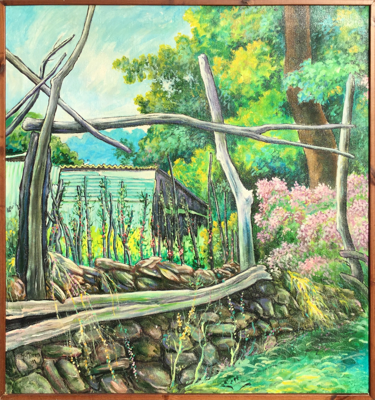 Giuseppe Minaya - Paisaje con gallinero