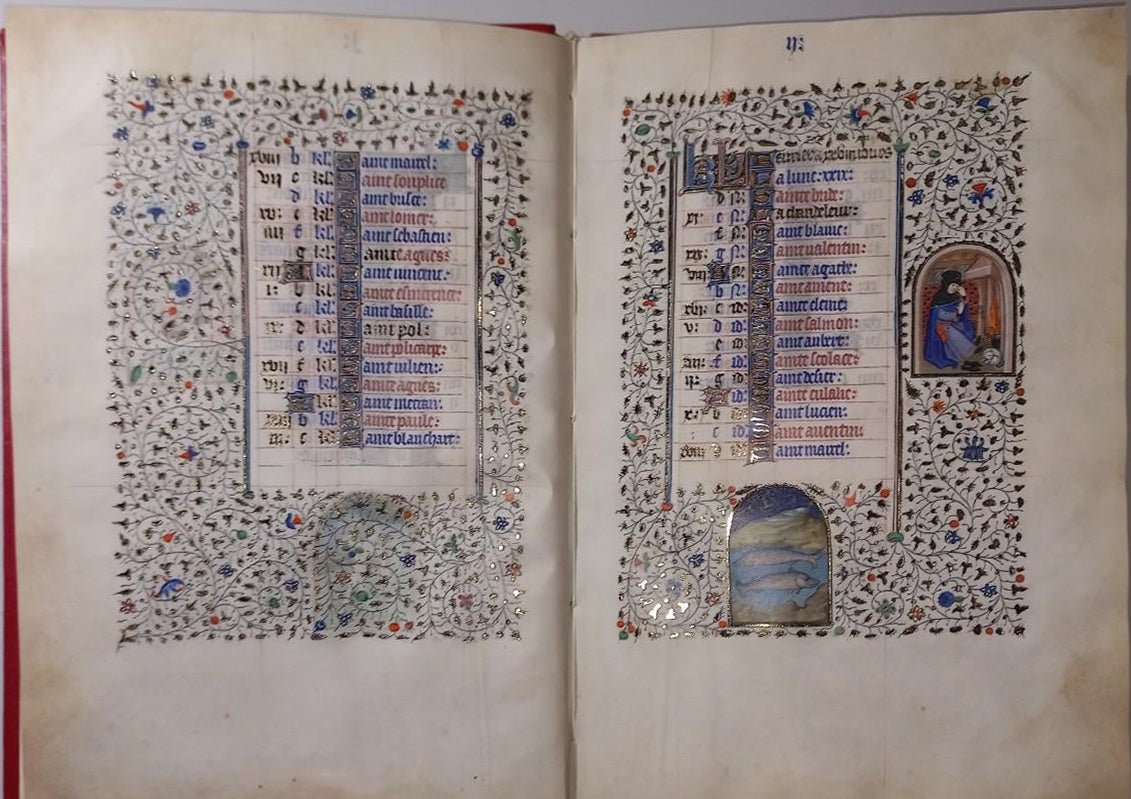Calendario del Livre des Laudes et Devotions - Tridente