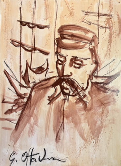 Marinaio, tecnica mista di Giuliano Ottaviani