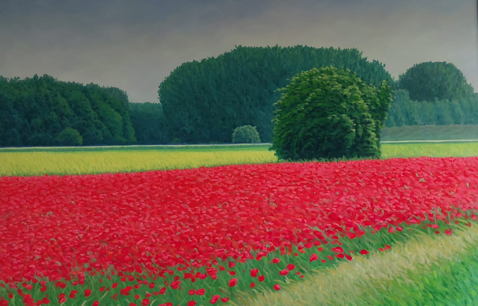 Nel rosso – Olio su tela – Mario Corrieri