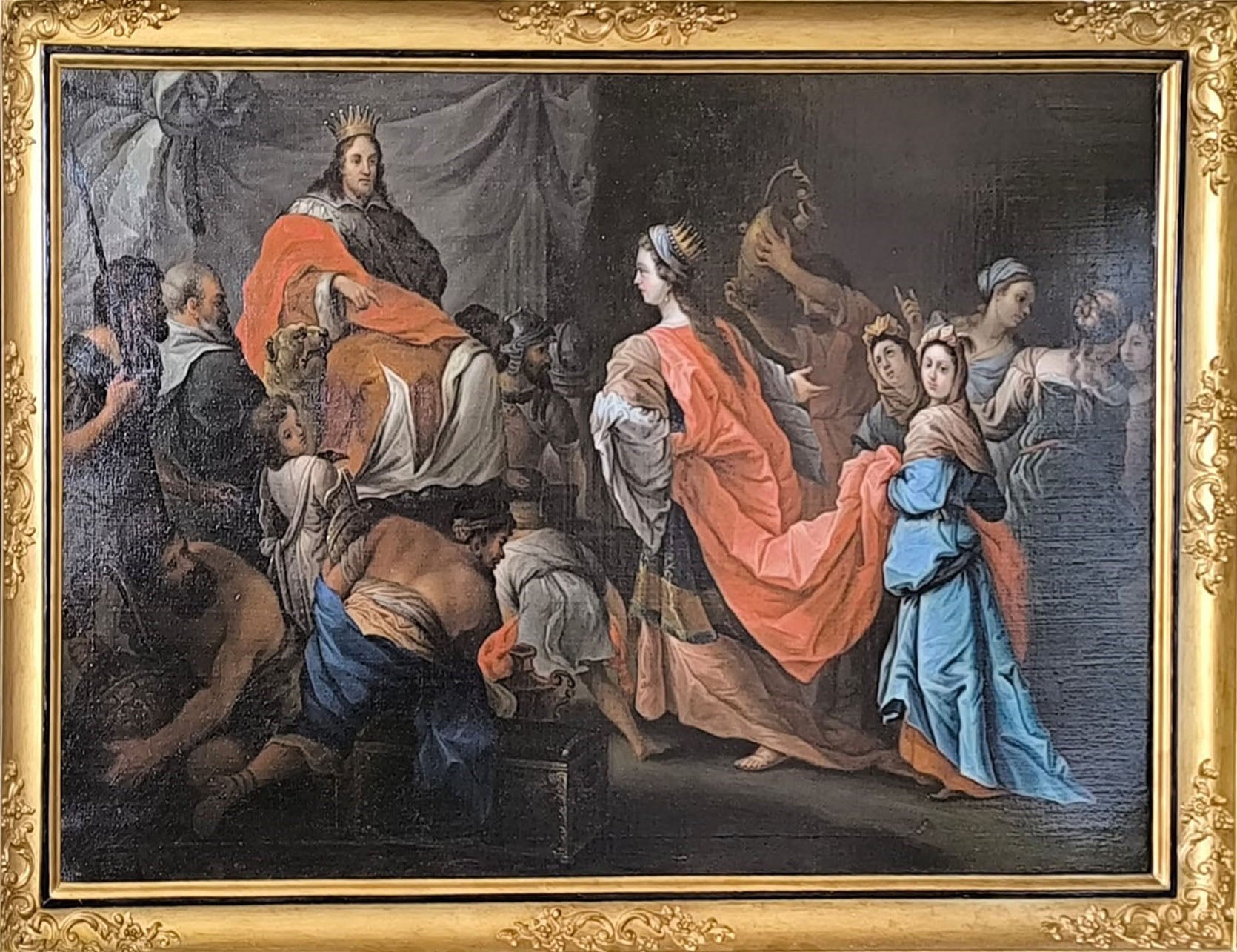 Scuola Luca Giordano (attribuito a) - Salomone e la Regina di Saba