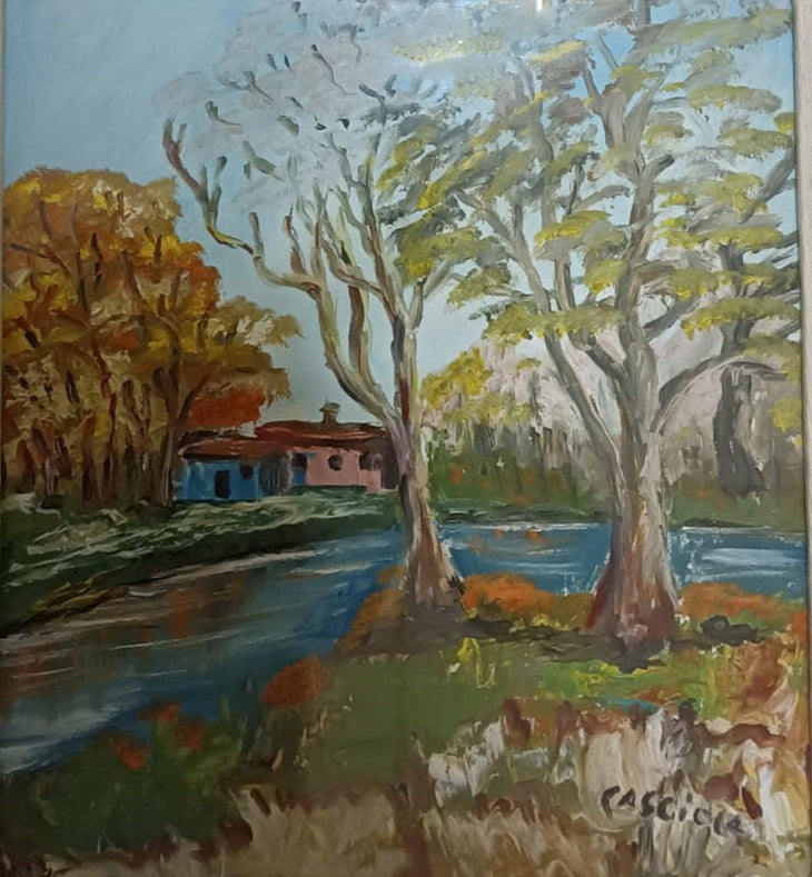 Lina Casciola - Paisaje rural con río