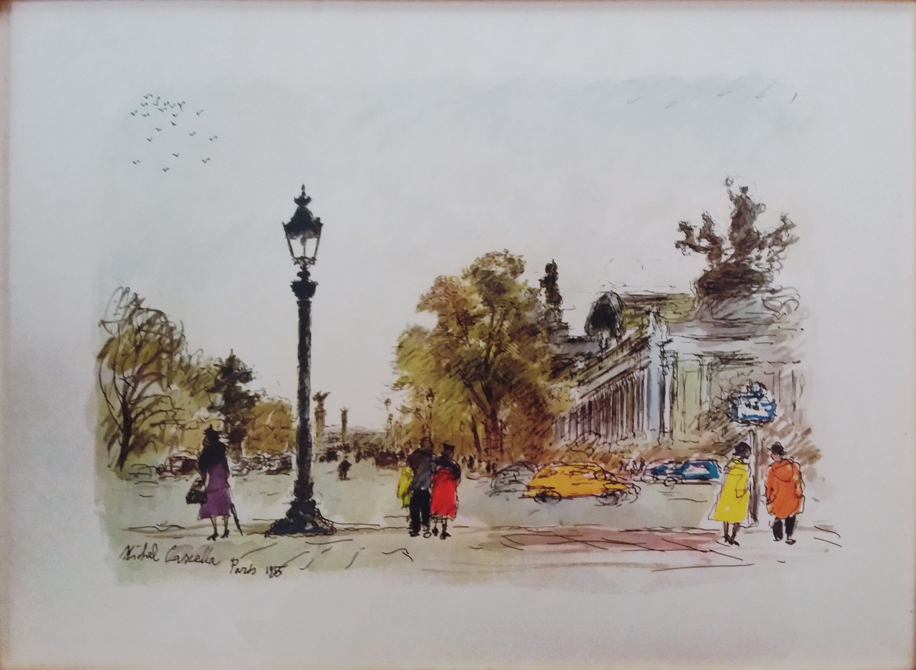 Michele Cascella - Vista parisina, plaza